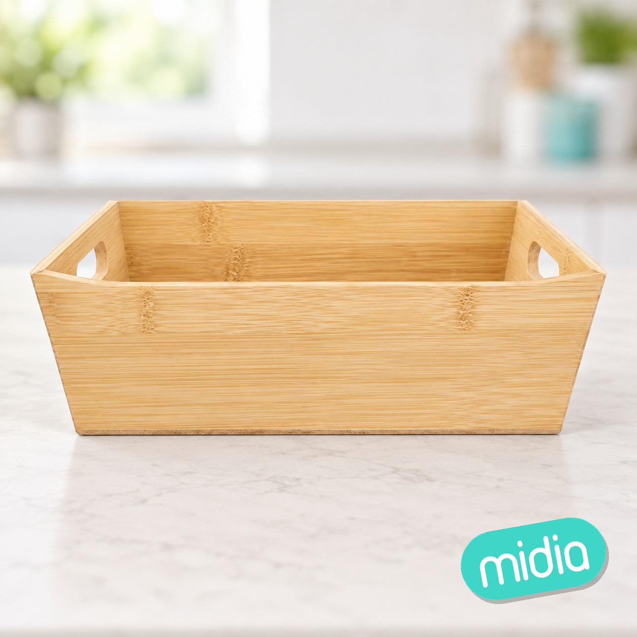Cesta para pan de bambú 23 x 16 cm