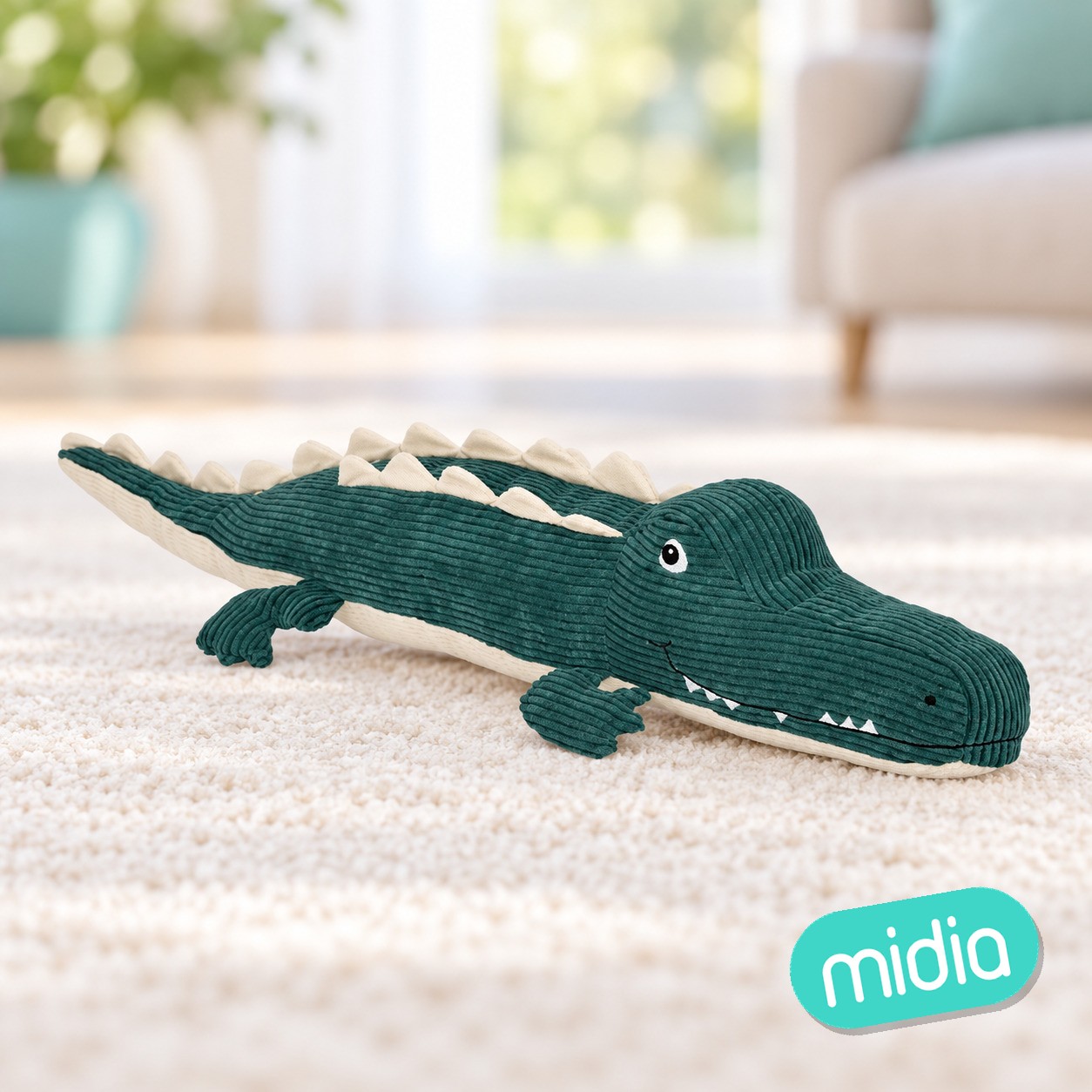 Peluche cocodrilo Emile, 80 cm de largo