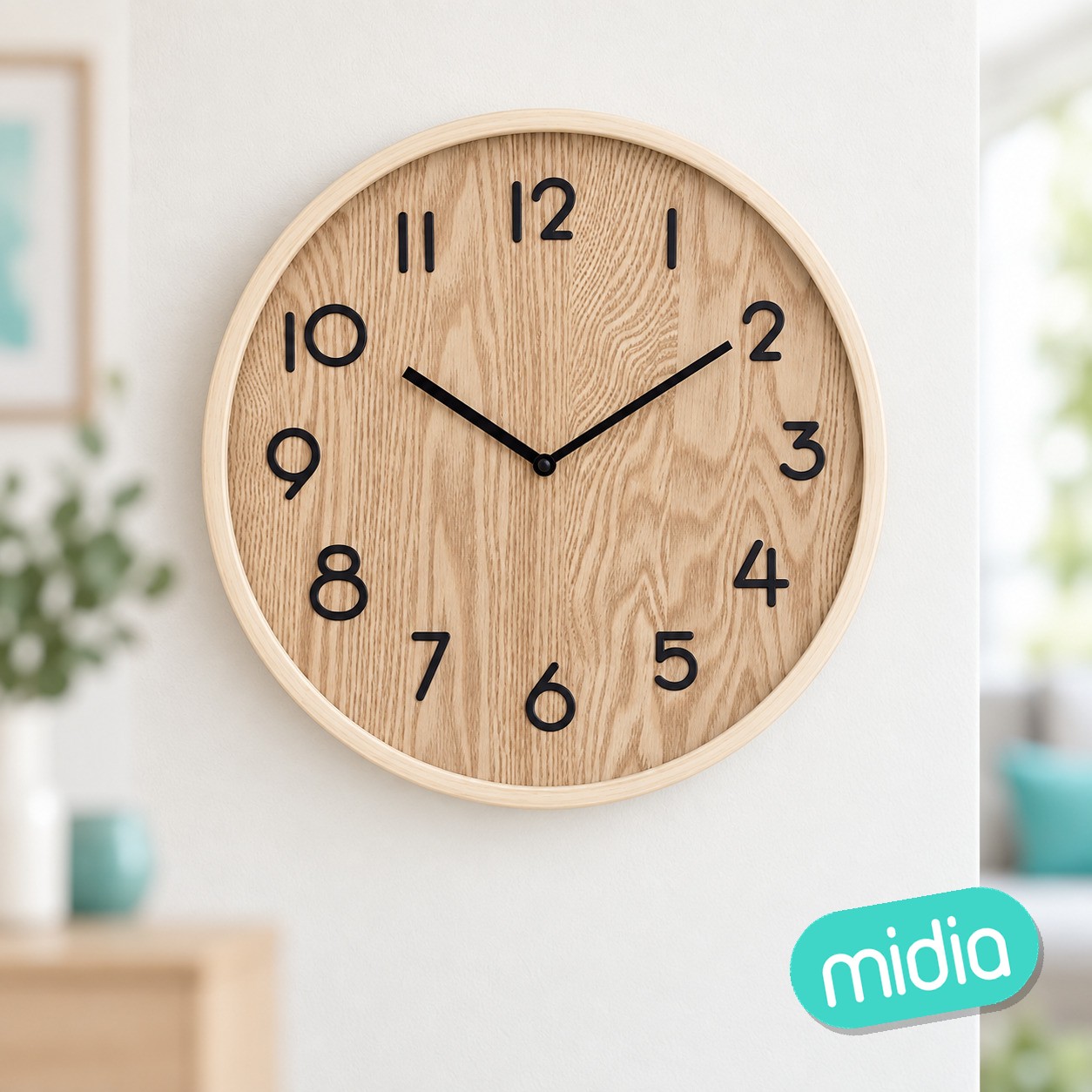 Reloj Ivana diám. 38 cm madera