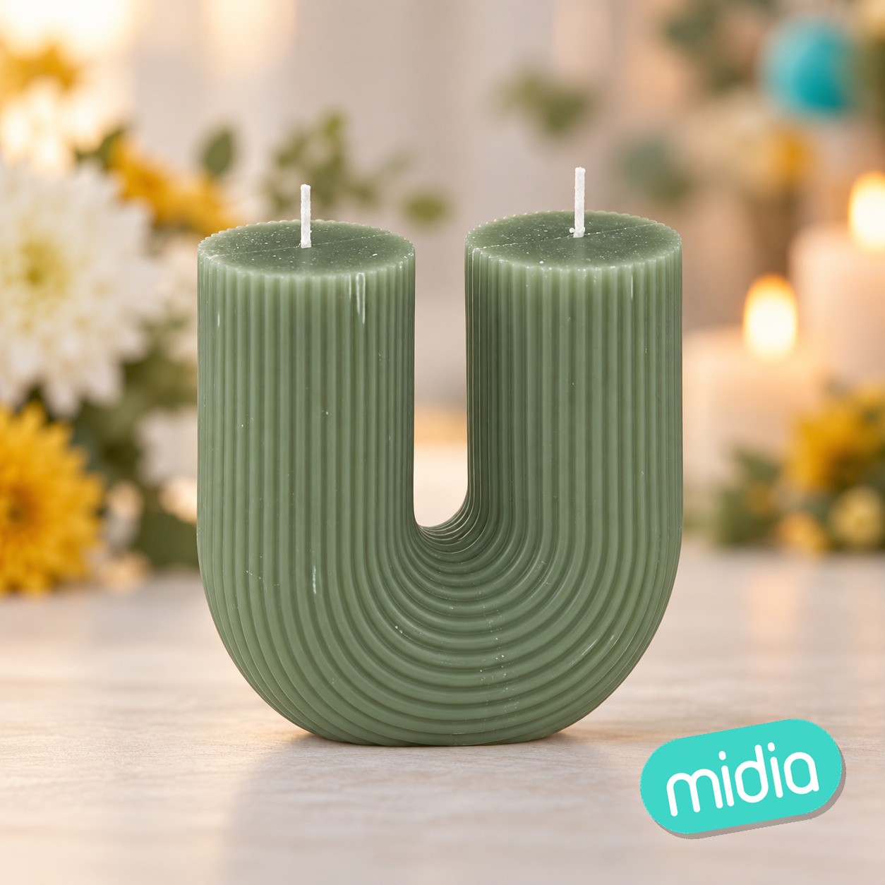 Vela U Demi verde celadón