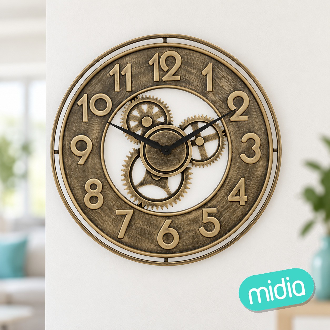 Reloj Jacob diám. 48 cm metal dorado