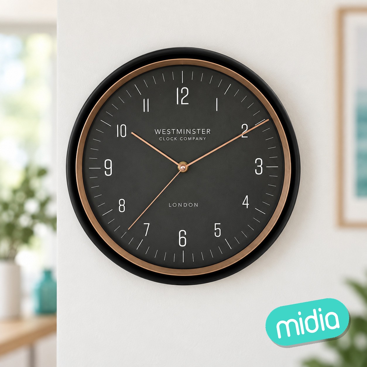 Reloj Sven diám. 29 cm plástico