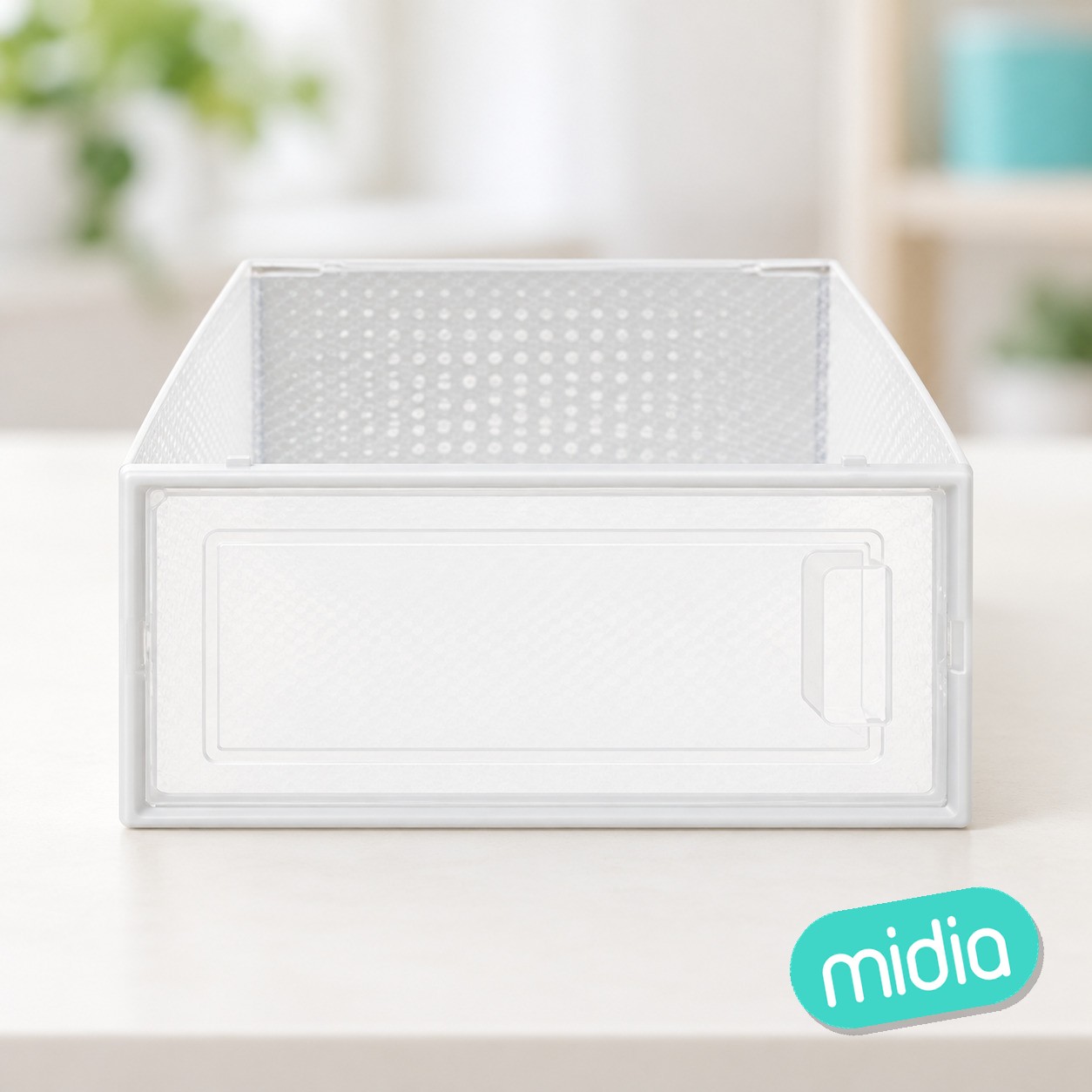 Caja de zapatos "Stak" L de plástico