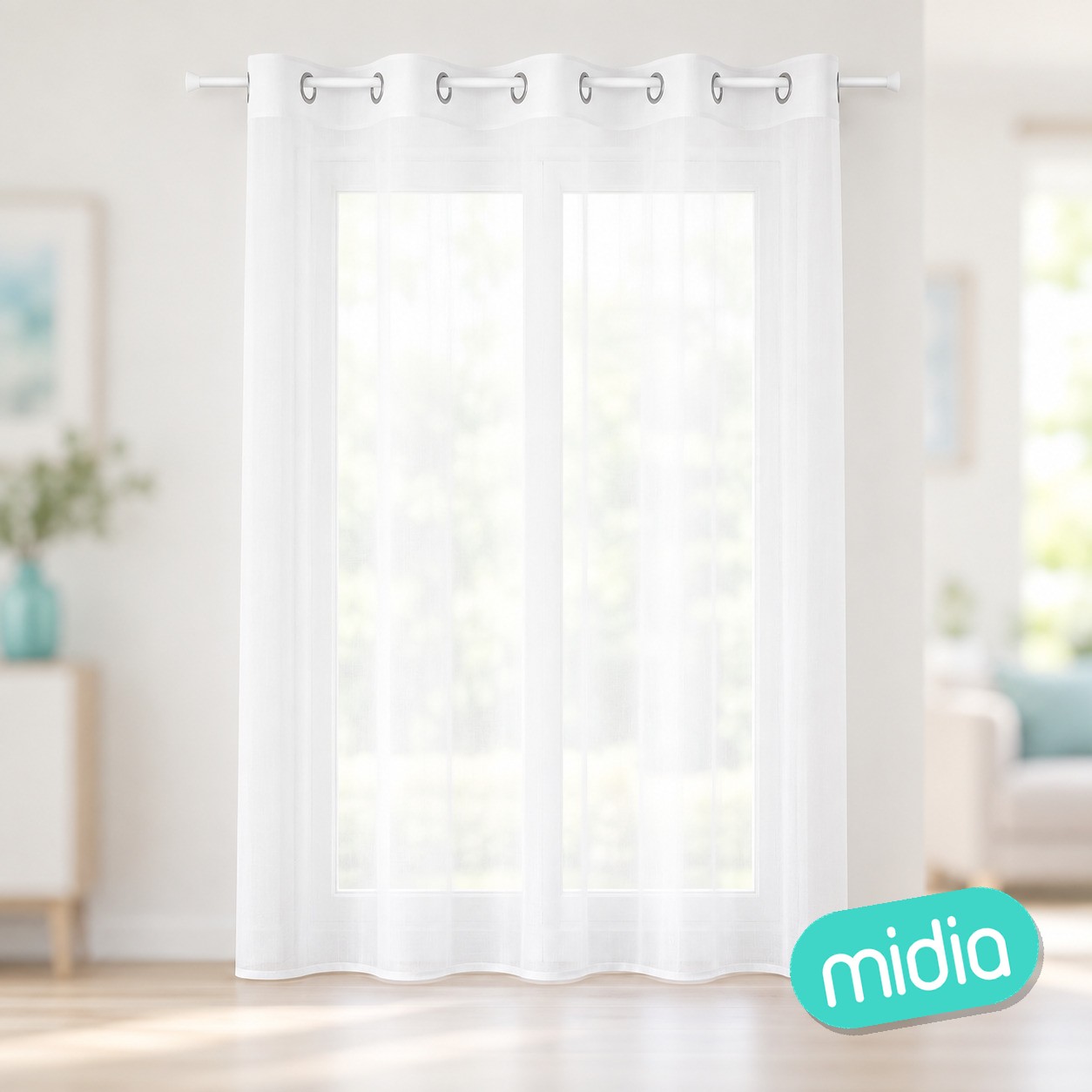 Visillo Moly 135 x 240 cm blanco