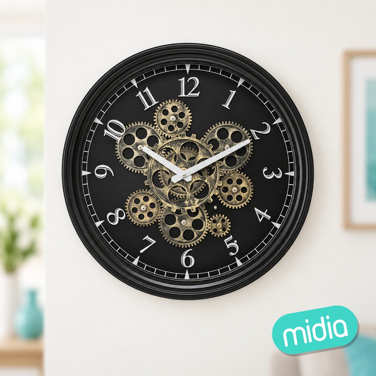 Reloj con mecanismo Mely diám. 37 cm metal