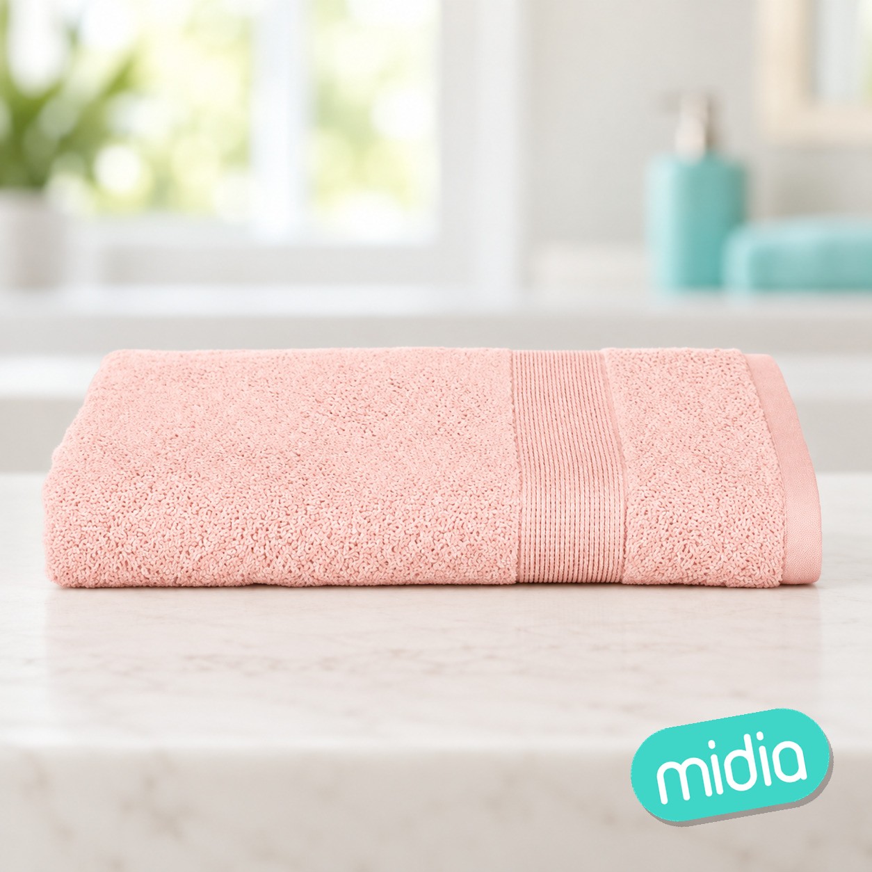 Sábana de ducha 70 x 130 cm algodón 450 g/m² rosa