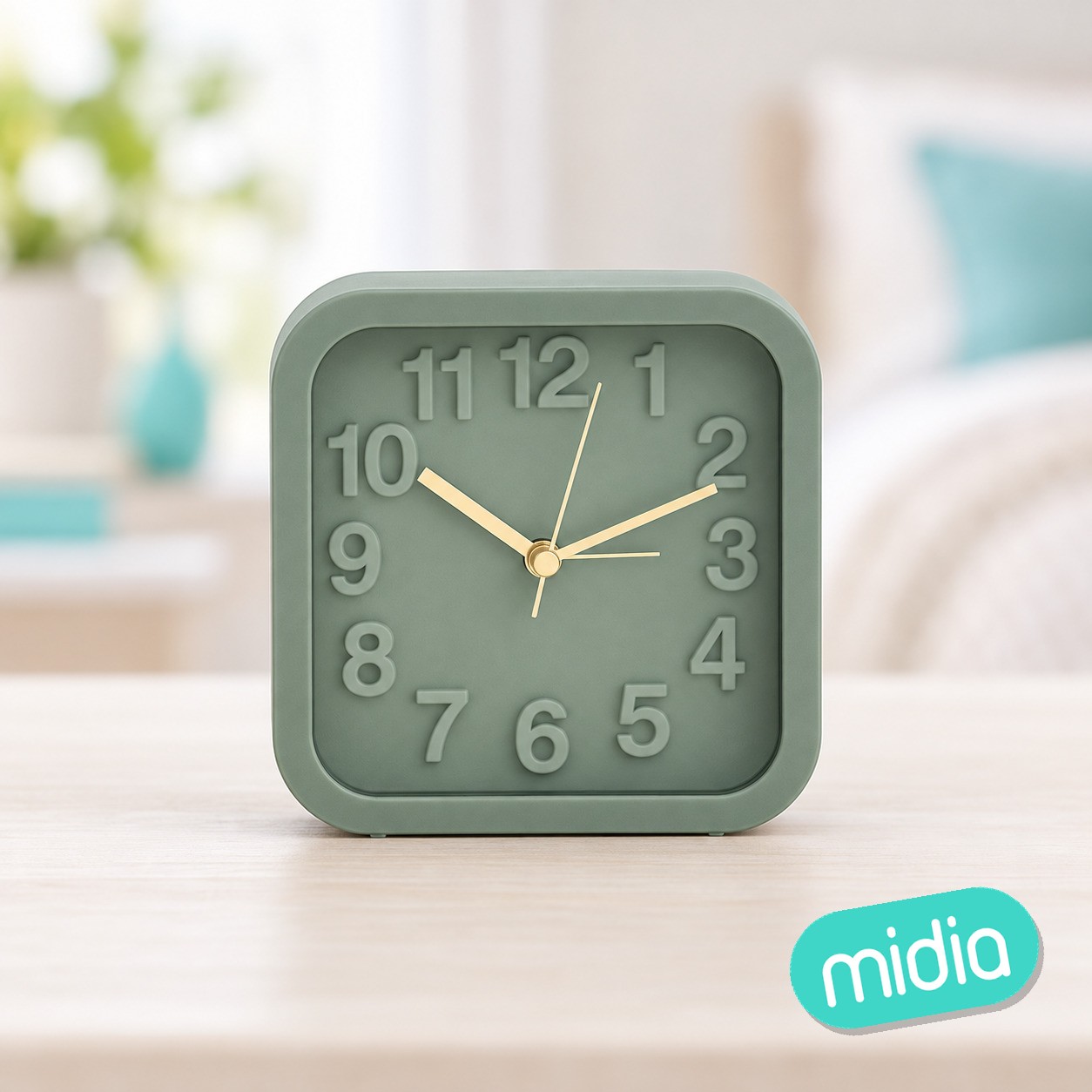 Reloj despertador 3D Alvin 13 x 13 cm plástico surtido