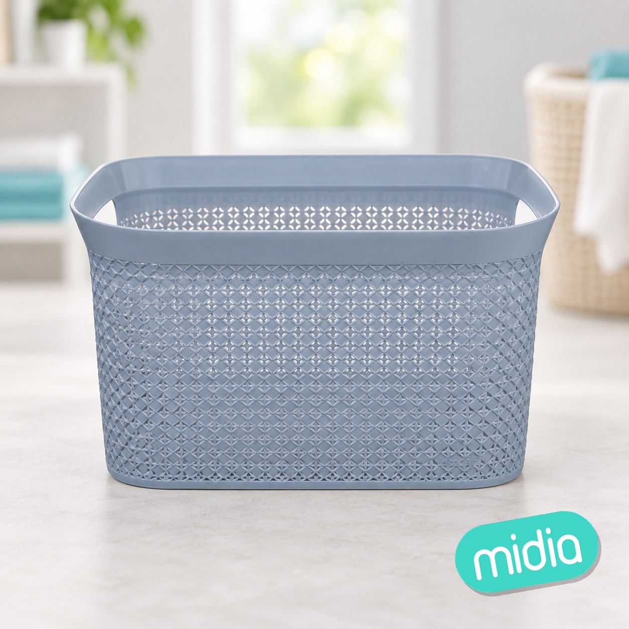 Panier linge 25l gris scandi