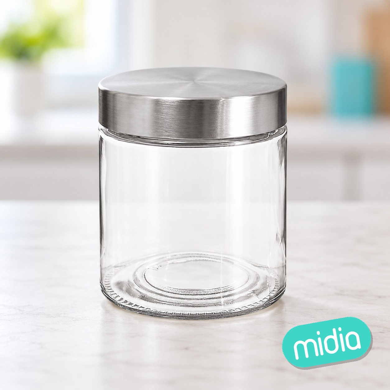 Bocal ver+inox 0,75l nixo