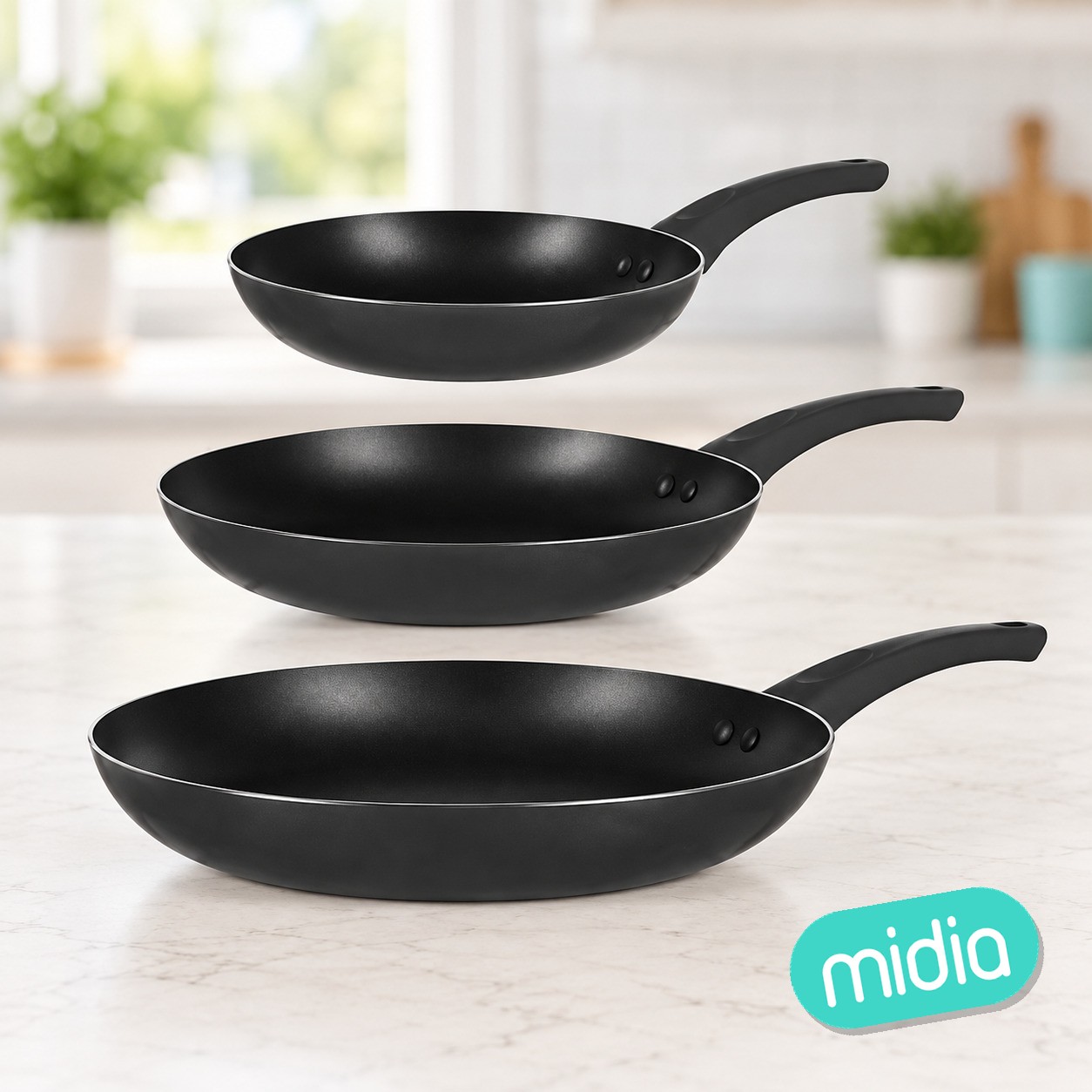 Poele x3 alu nonstick 20/24/28