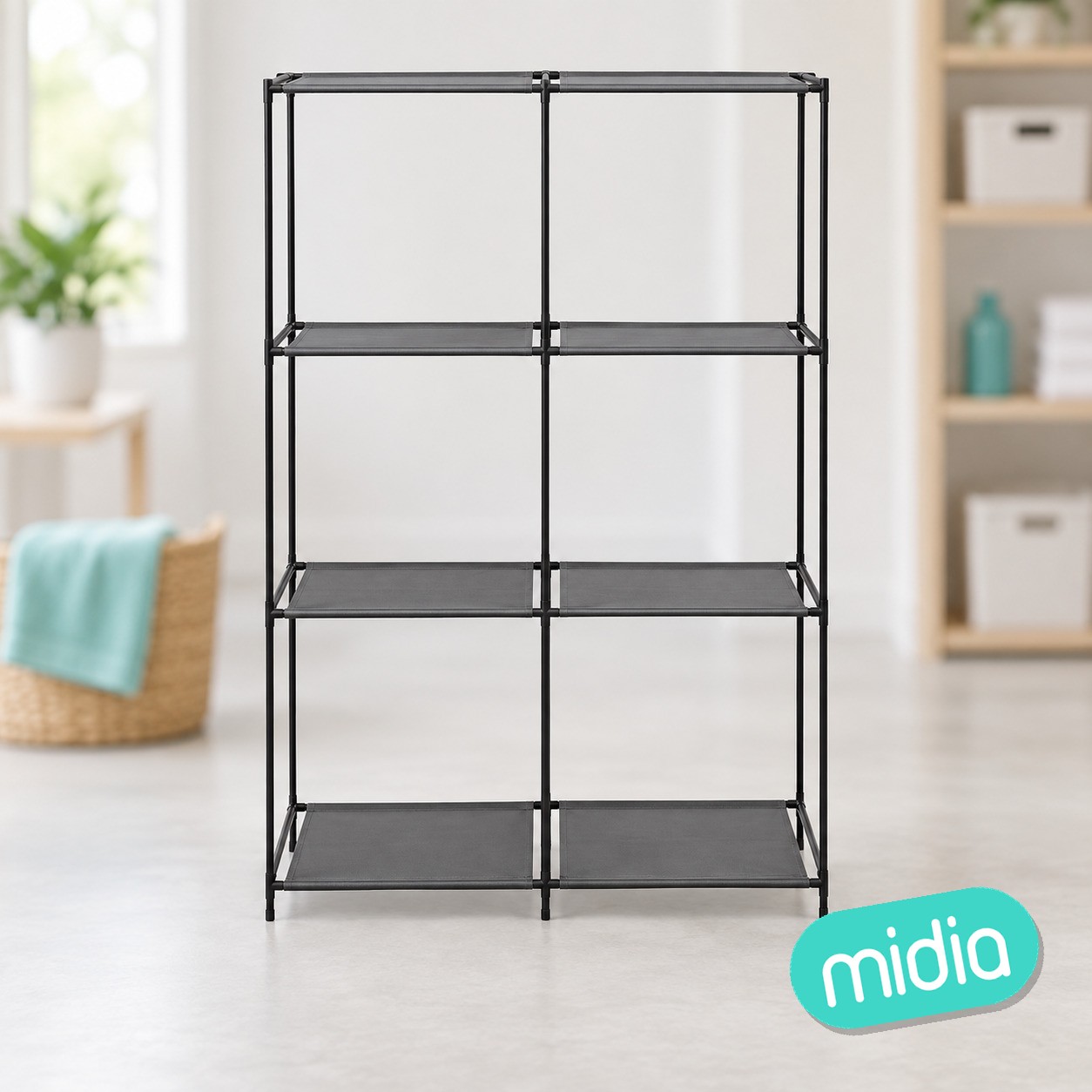 Estantería básica en forma de cubo con 6 compartimentos Mix n'modul