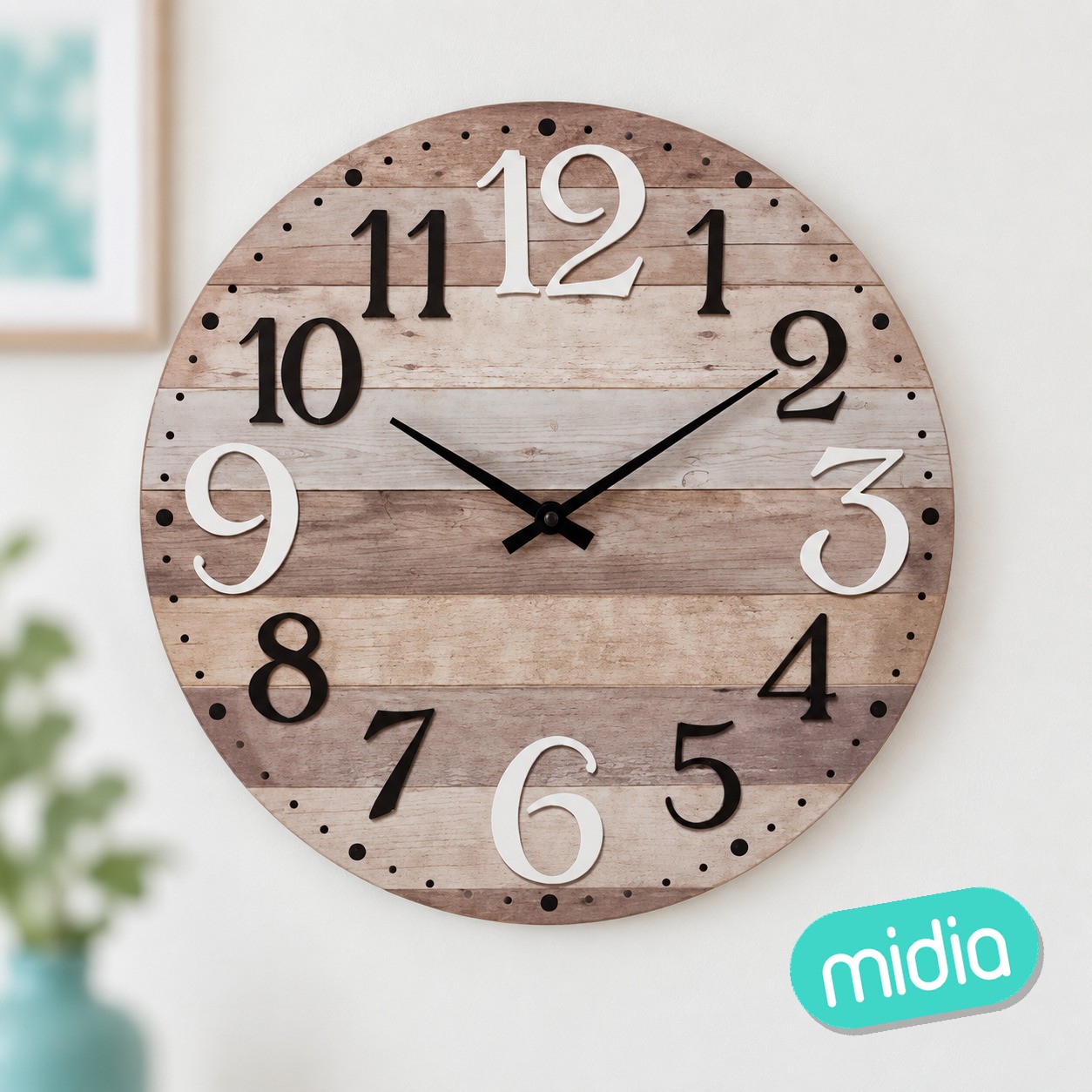 Reloj Alex diám. 38 cm MDF varios modelos