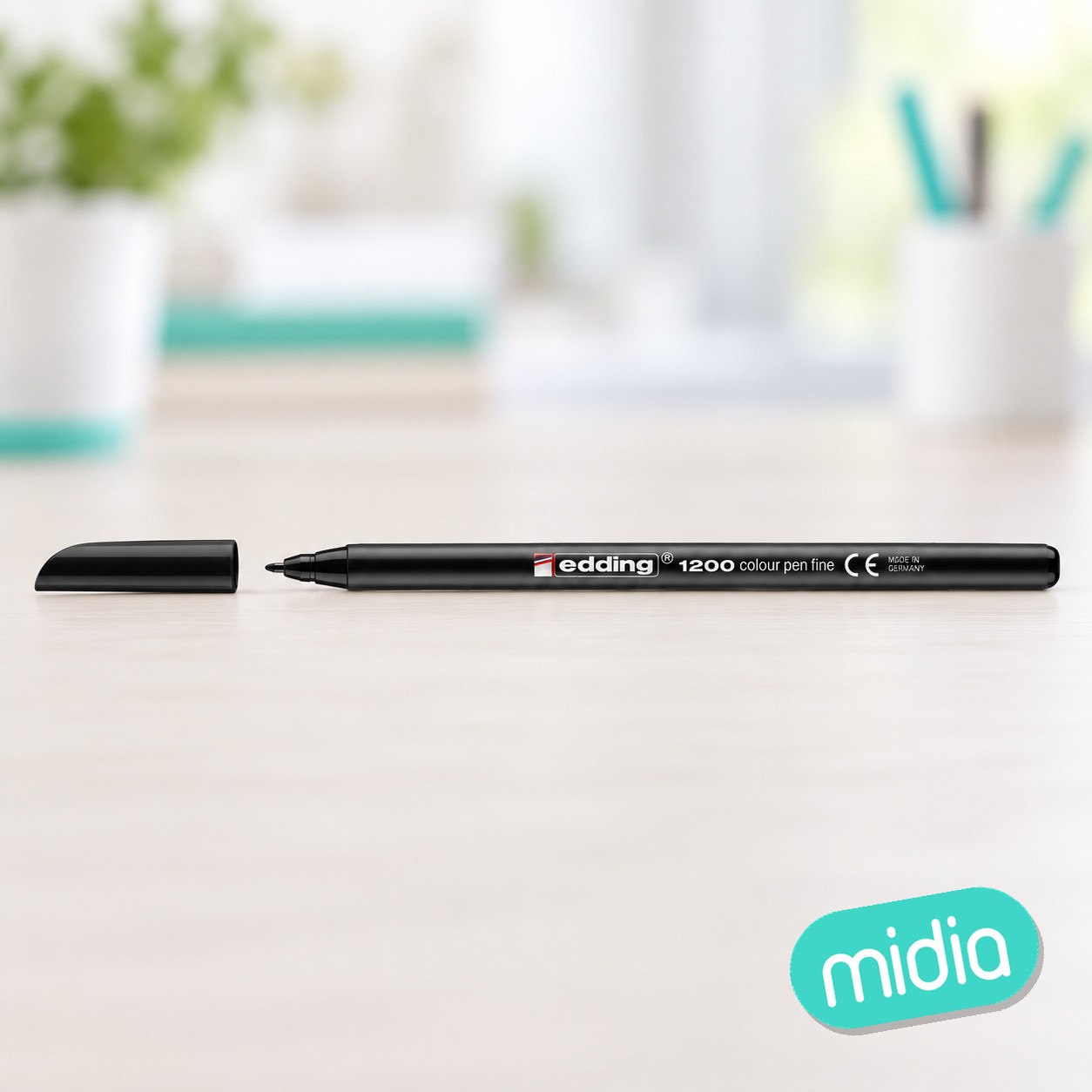 Rotulador edding 1200 (01) negro.