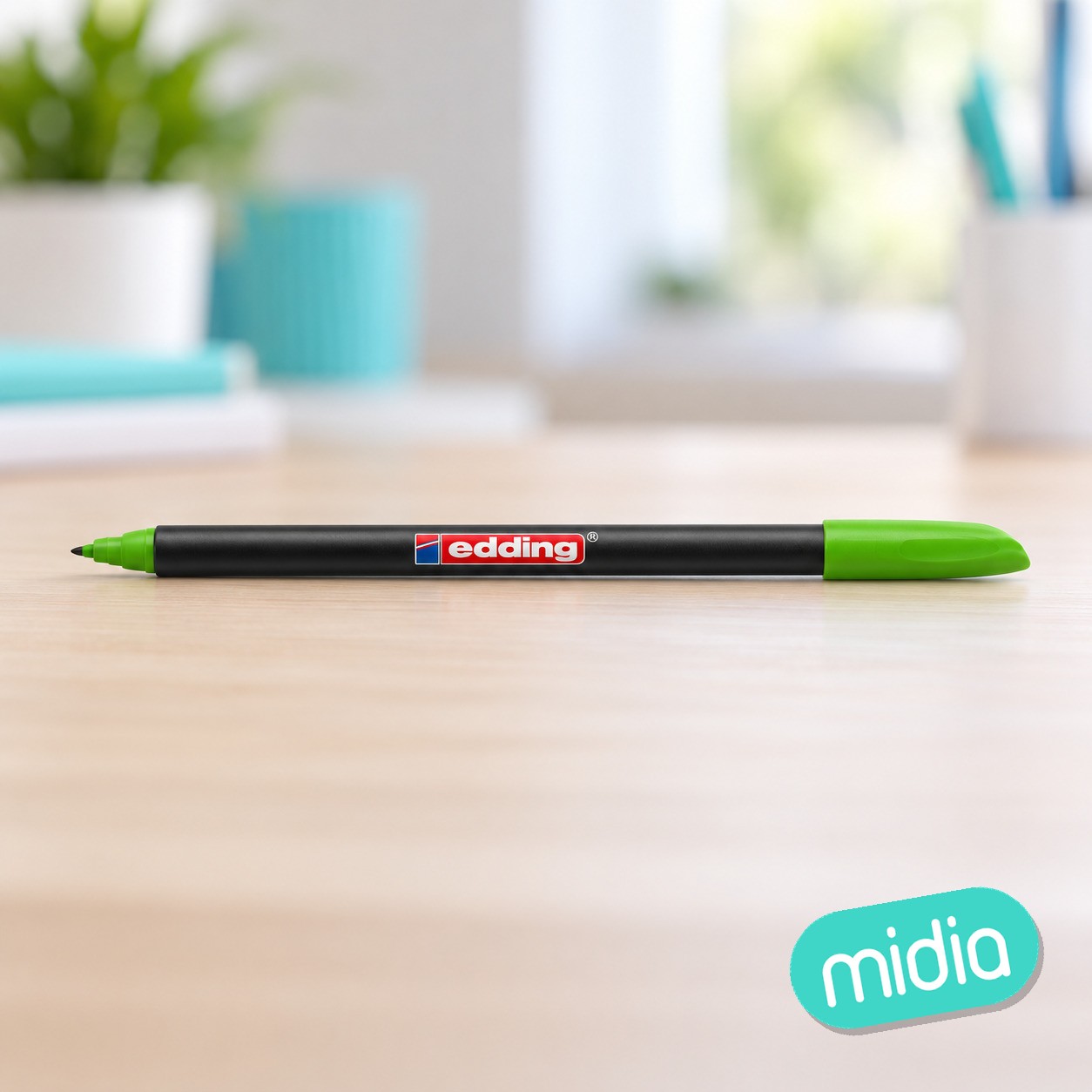 Rotulador edding 1200 verde claro