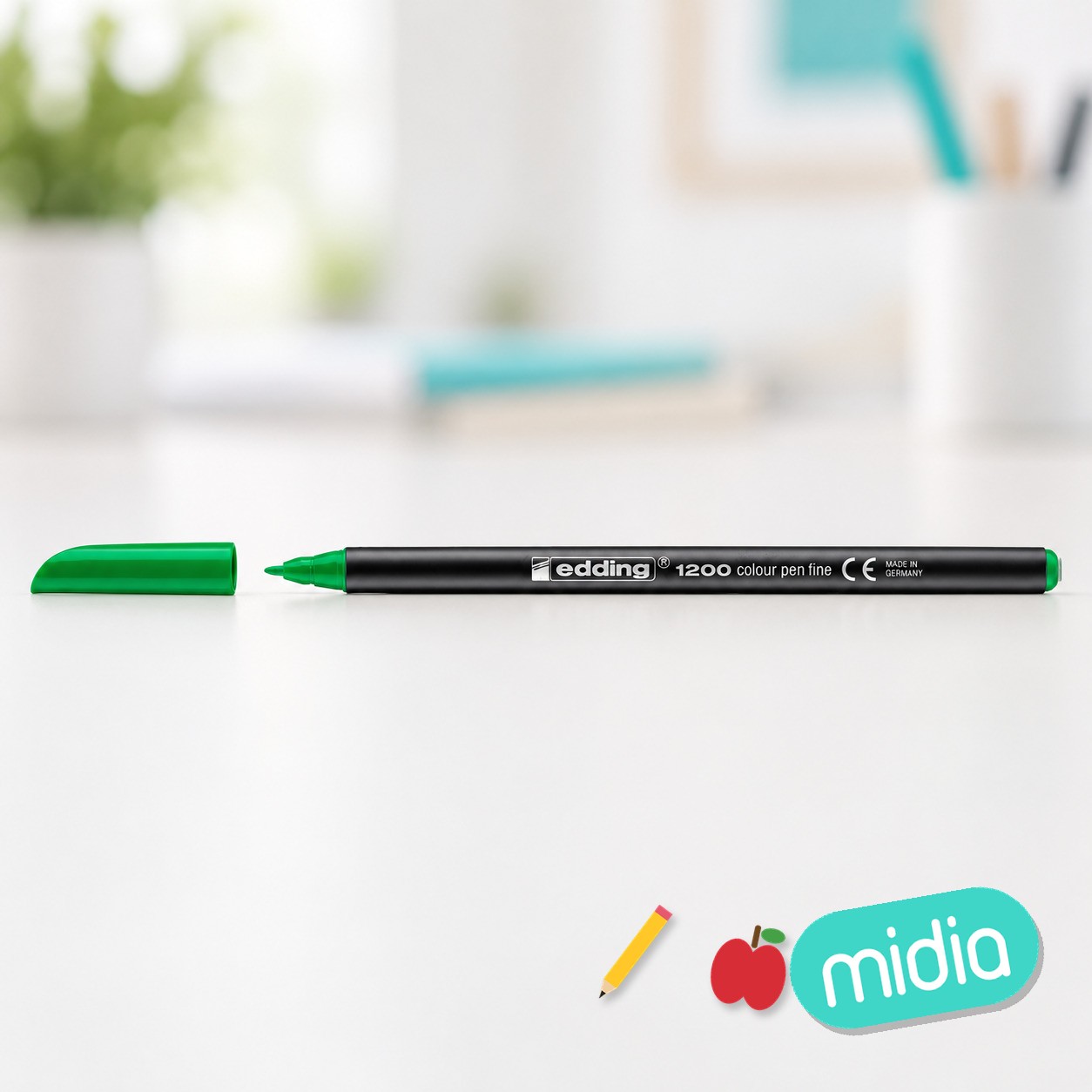 Rotulador edding 1200 verde neon