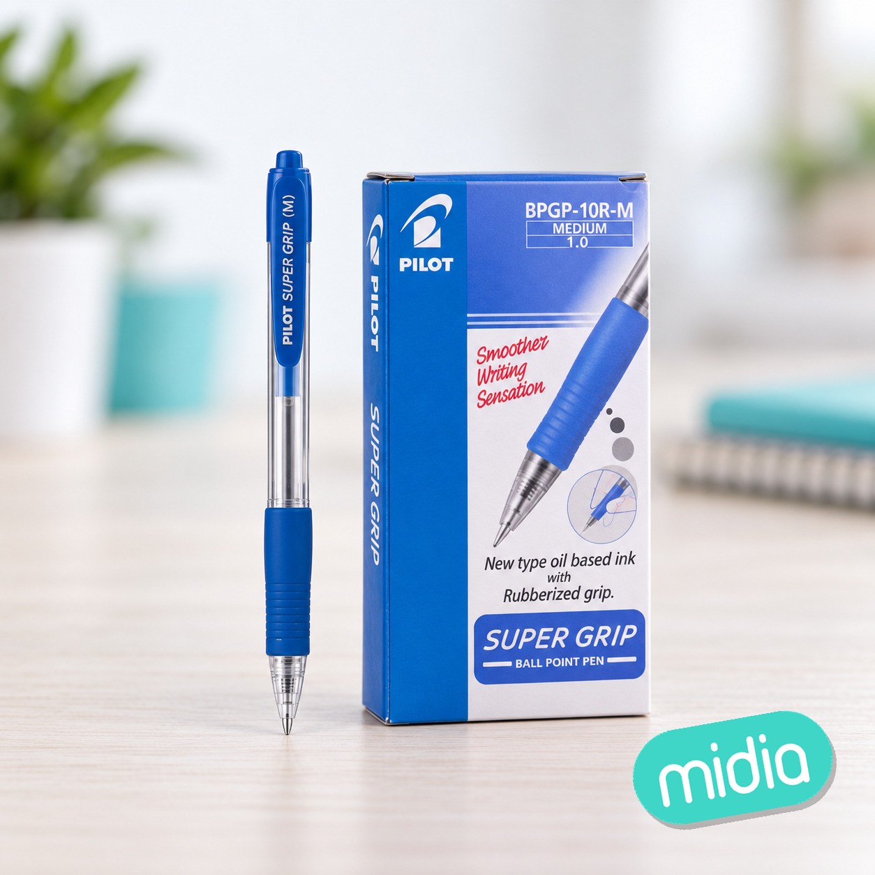 Boligrafo pilot supergrip azul