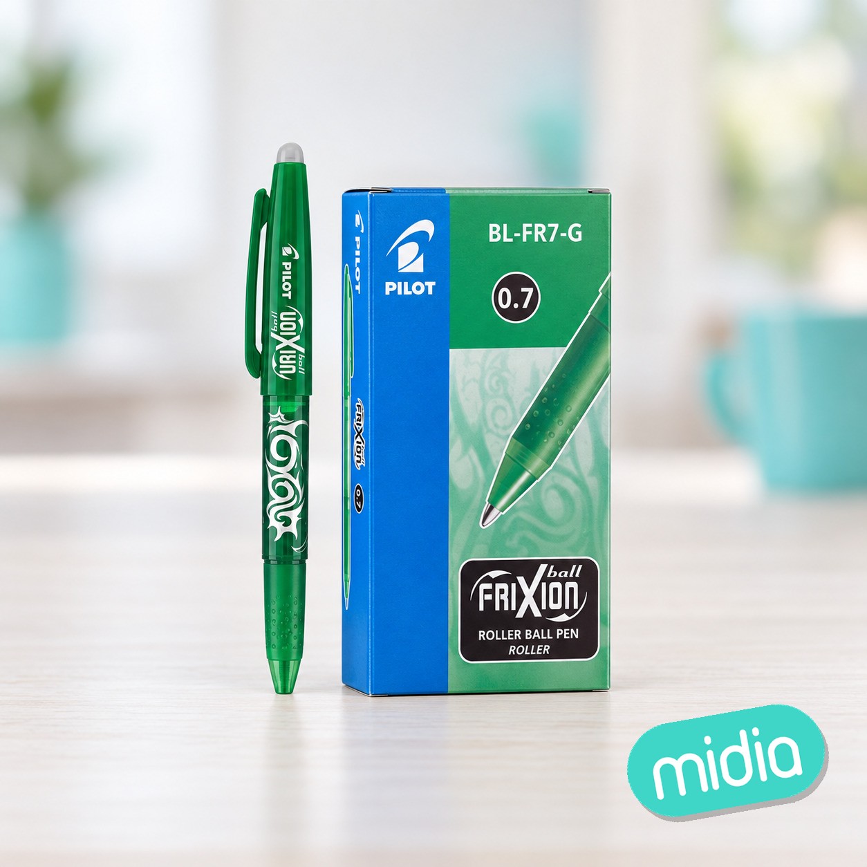 Boligrafo pilot frixion capuc verde