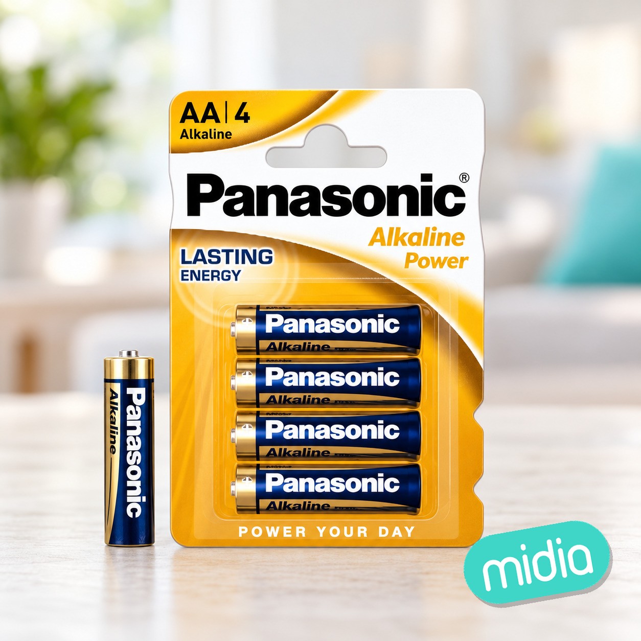 Pila alkalina panasonic bronze lr-6 aa (blister 4 unid.)