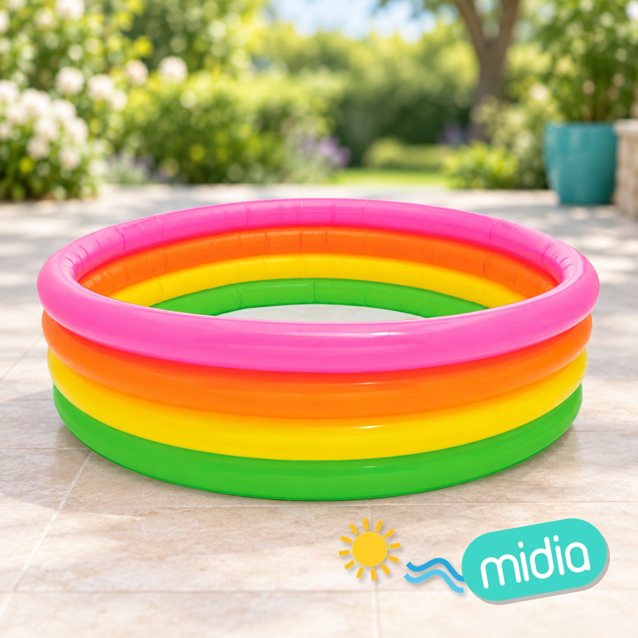 56441n piscina 4 anelli arcobaleno cm 1
