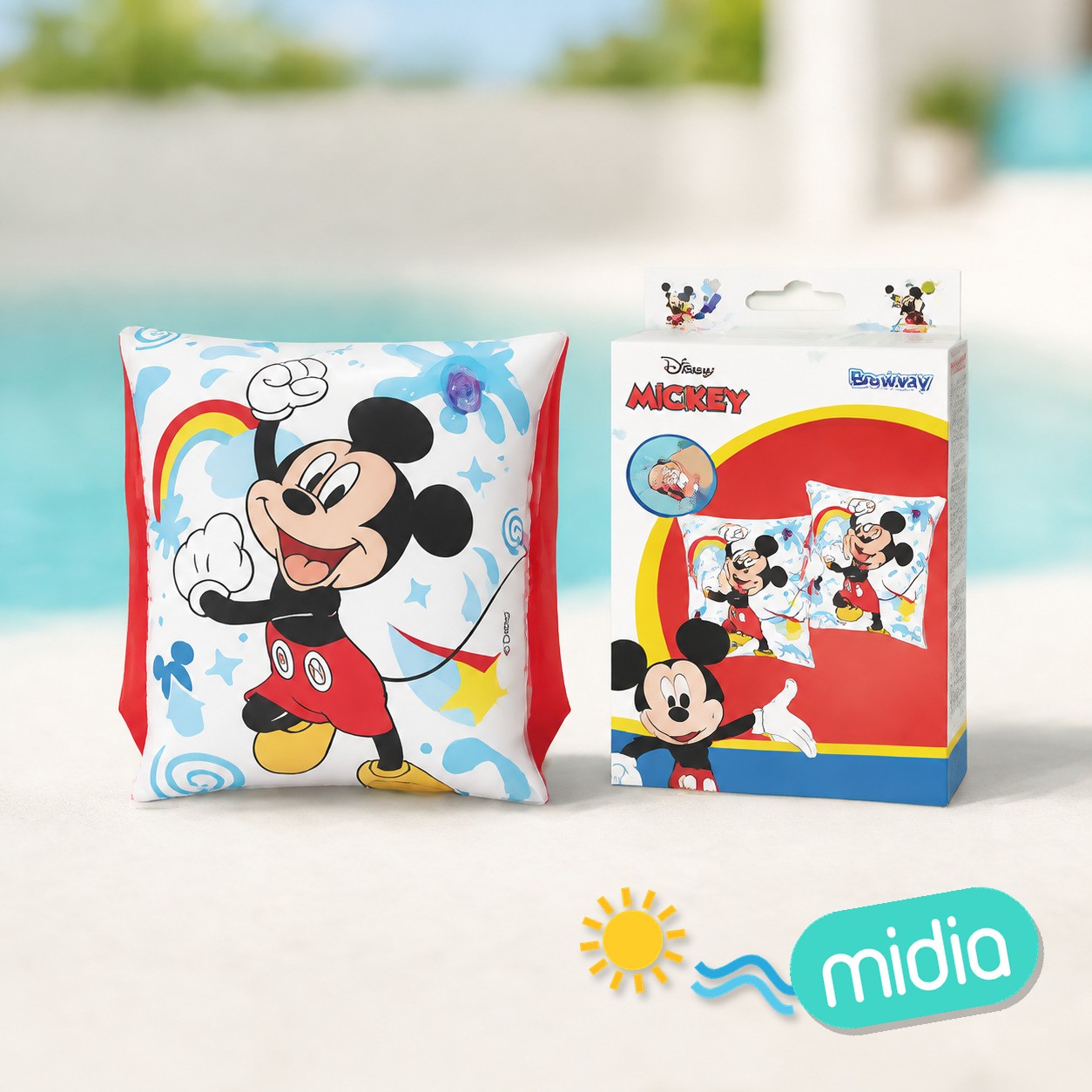 Manguitos "mickey" 2/c hinchable 25 x 15 cm