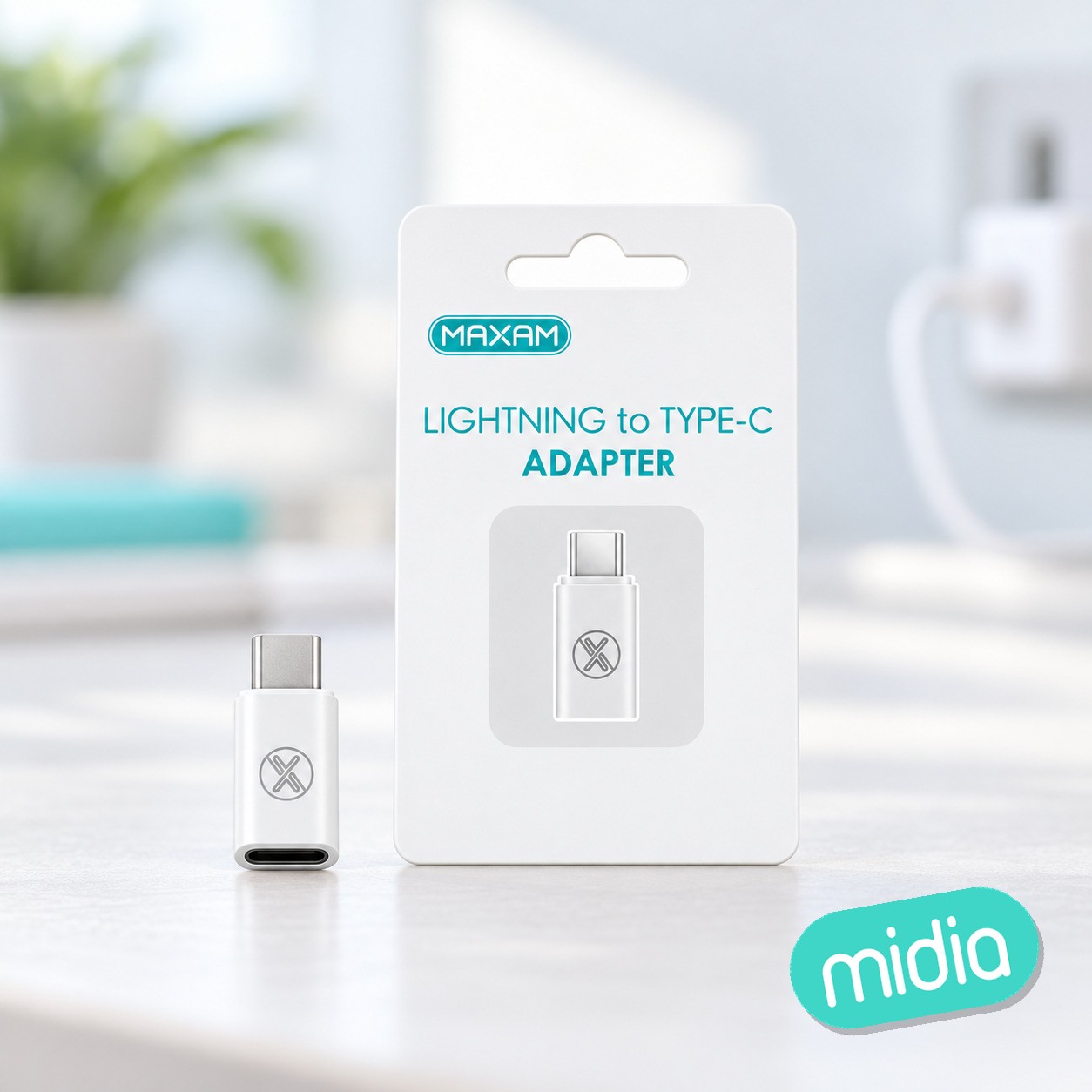 ZH-2030 Adaptador blanco de Lightning a Type-C