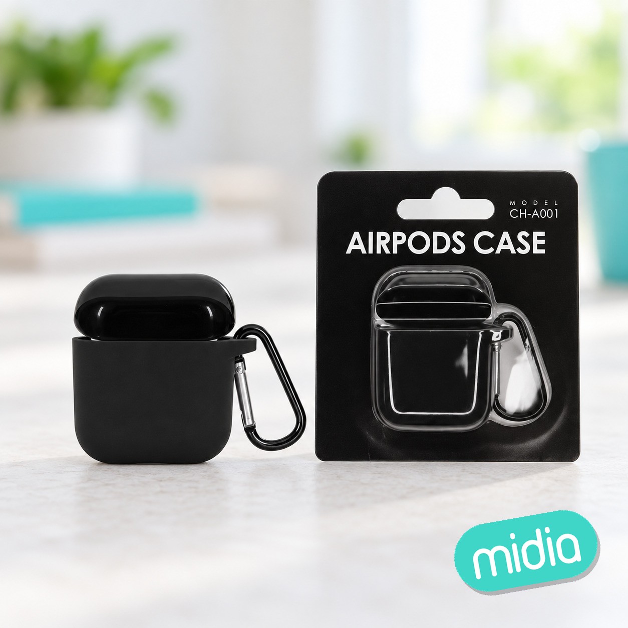 CH-A001 Funda negra para AIRPODS