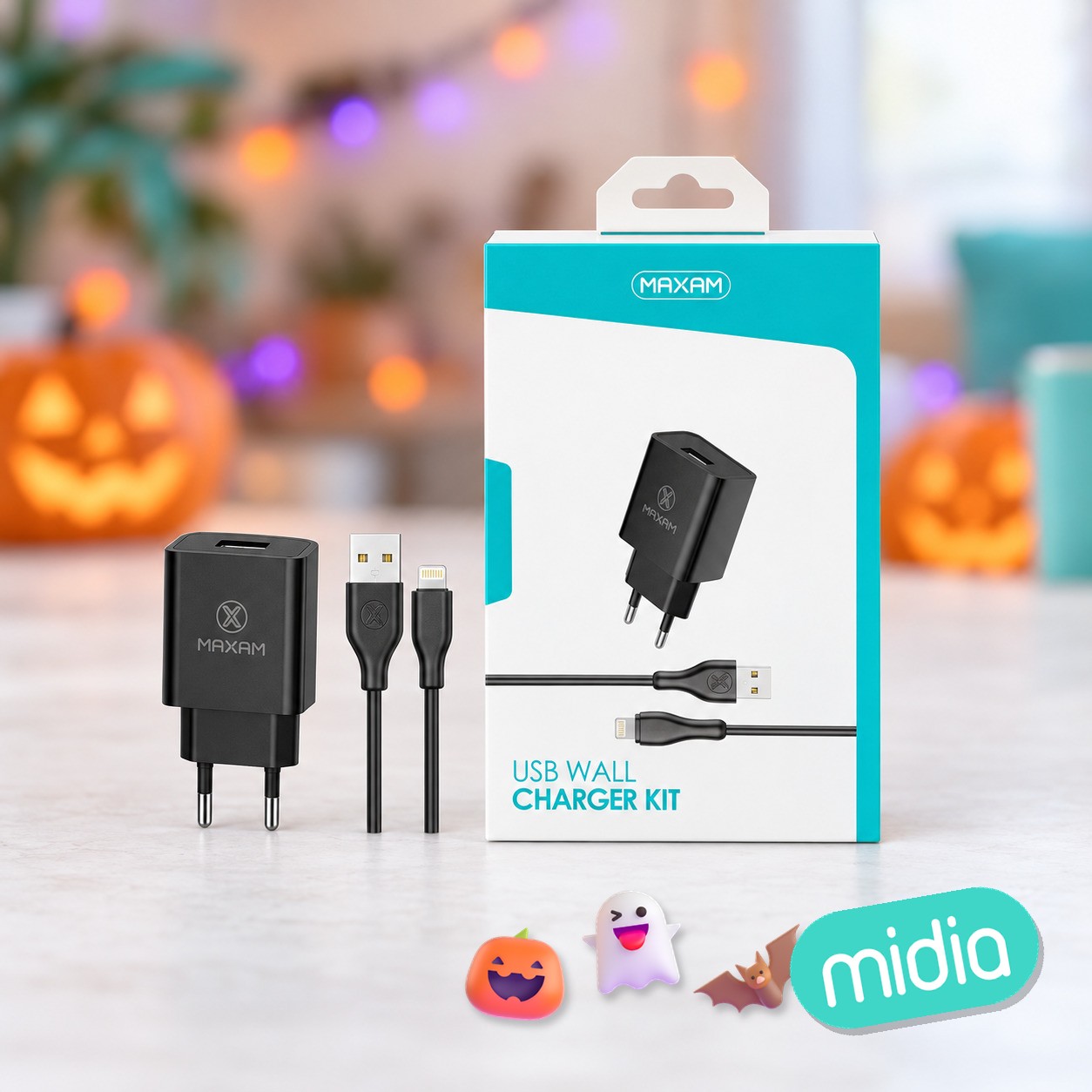 Tz-1207i negro 2.1a 1m ip wall charger pack