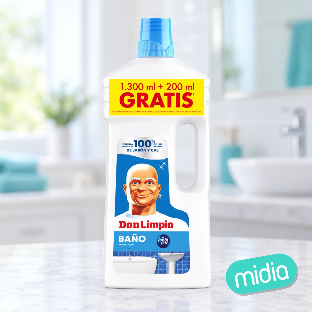 Don limpio 1300ml.+200ml.gratis baño