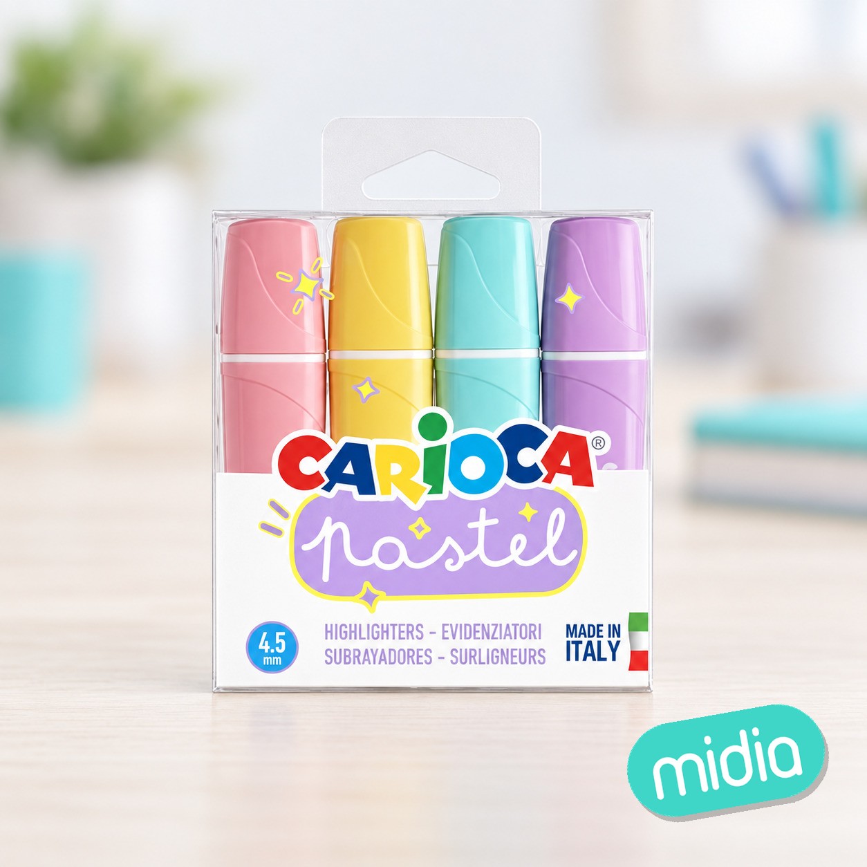 Blister 4 memolight pastel