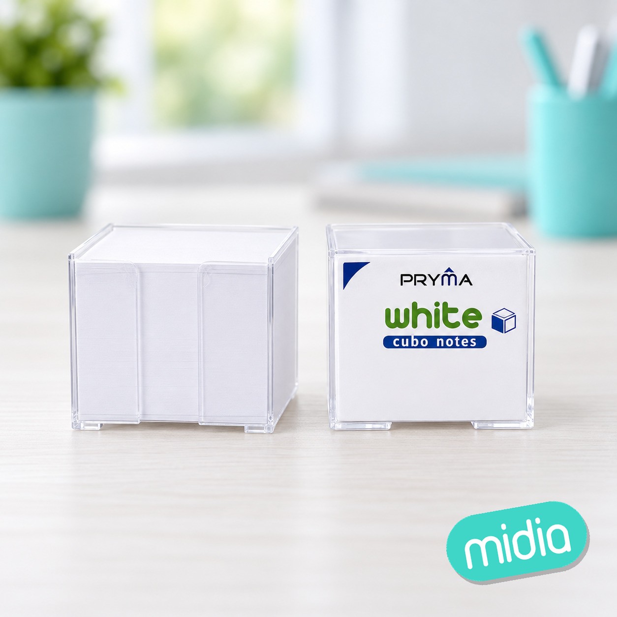 Portanotas 85x85mm 750ff blanco