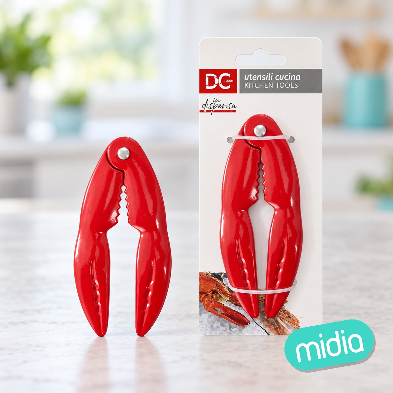 Galletas c/garras aluminio 13x5.2x1cm rojo