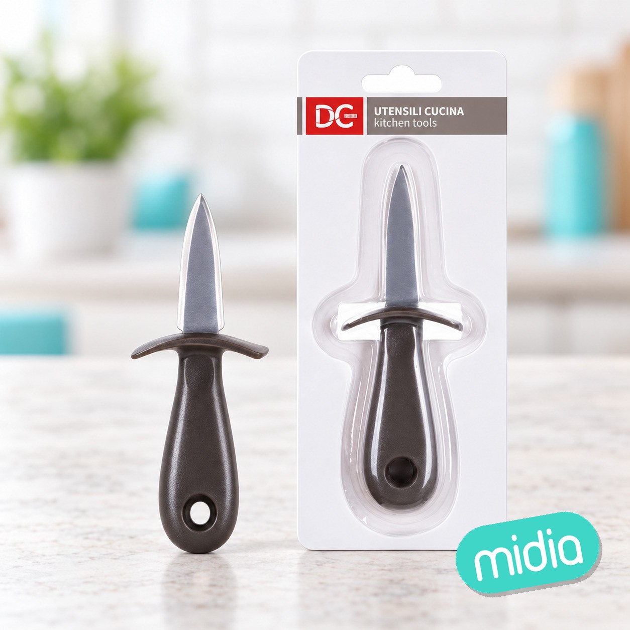 Cuchillo abreostras 15x5cm