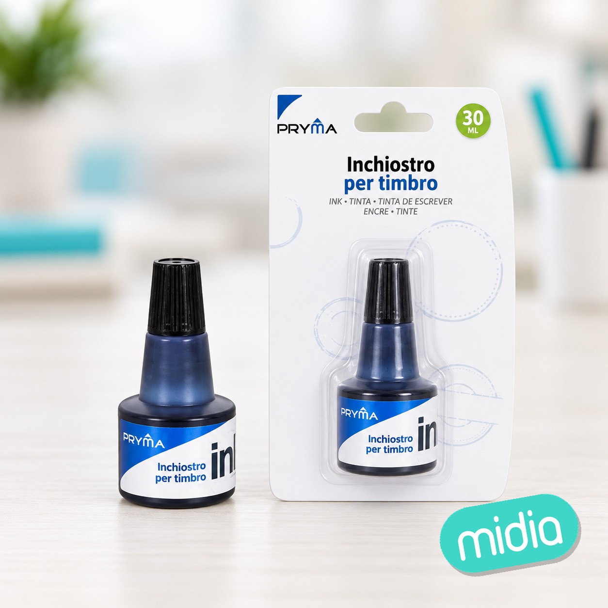 Tinta para sellos 30ml negro