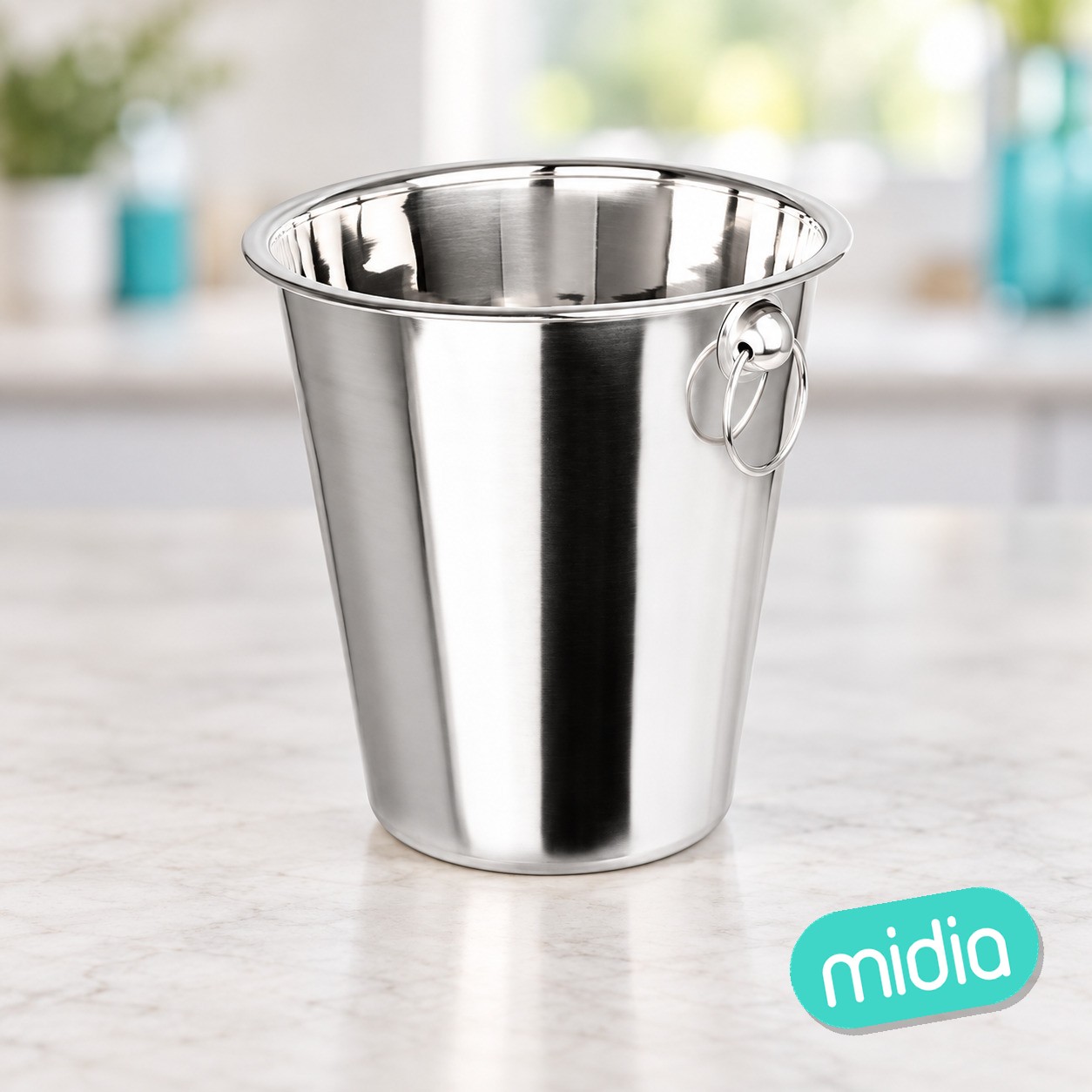 Cubo p/botellas acero 21cm
