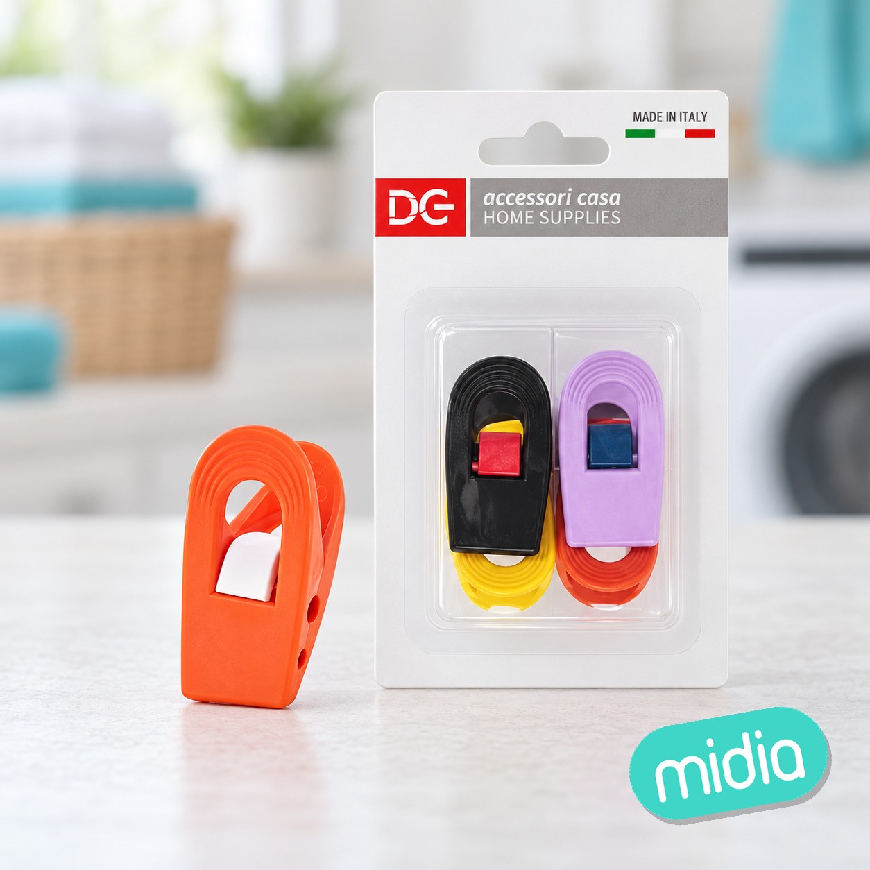 Clips cierra bolsas plast. 5cm 4pz