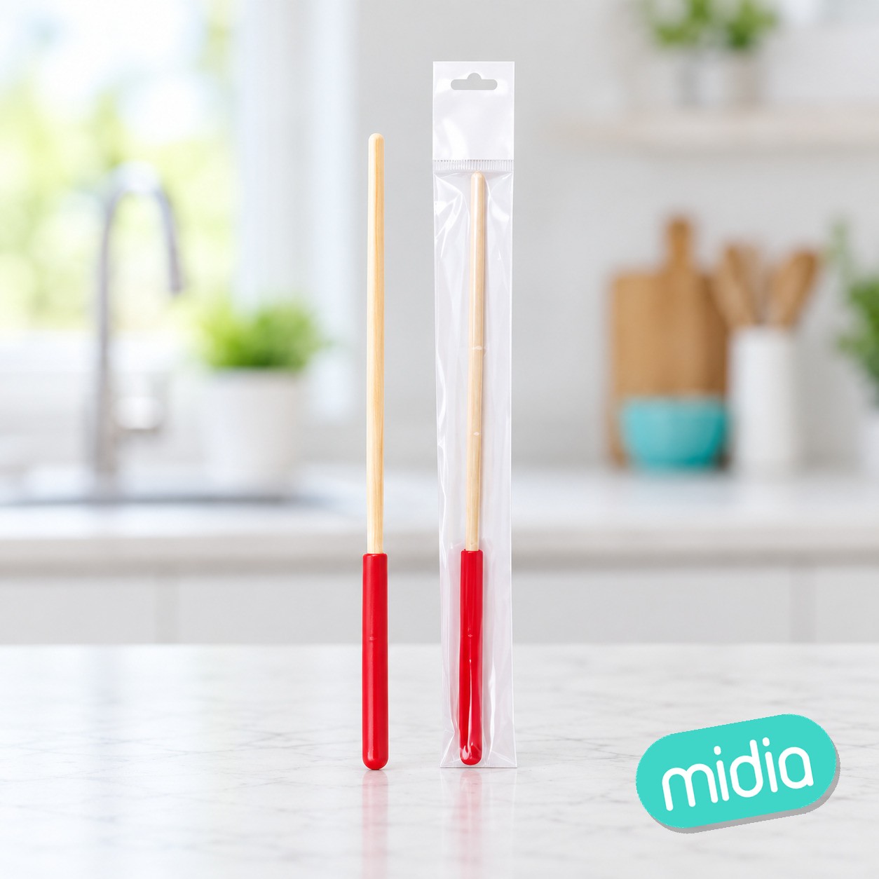 Varilla para limpieza de flauta 30cm esponja 10,5c