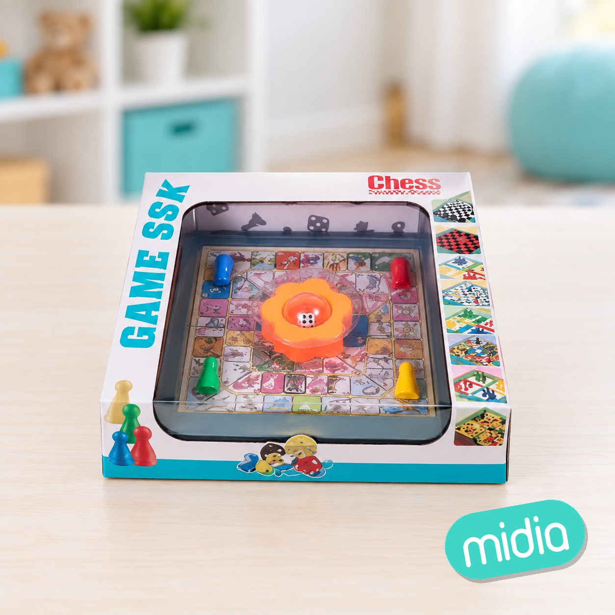 Juego oca 4 jugadores caja