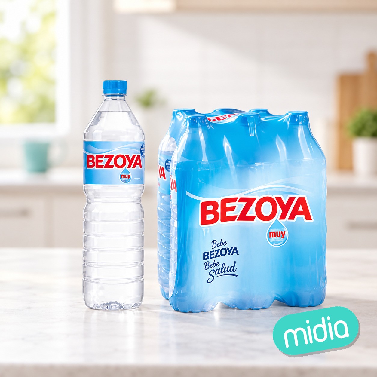 Pack 6 botellas agua bezoya 1.5l