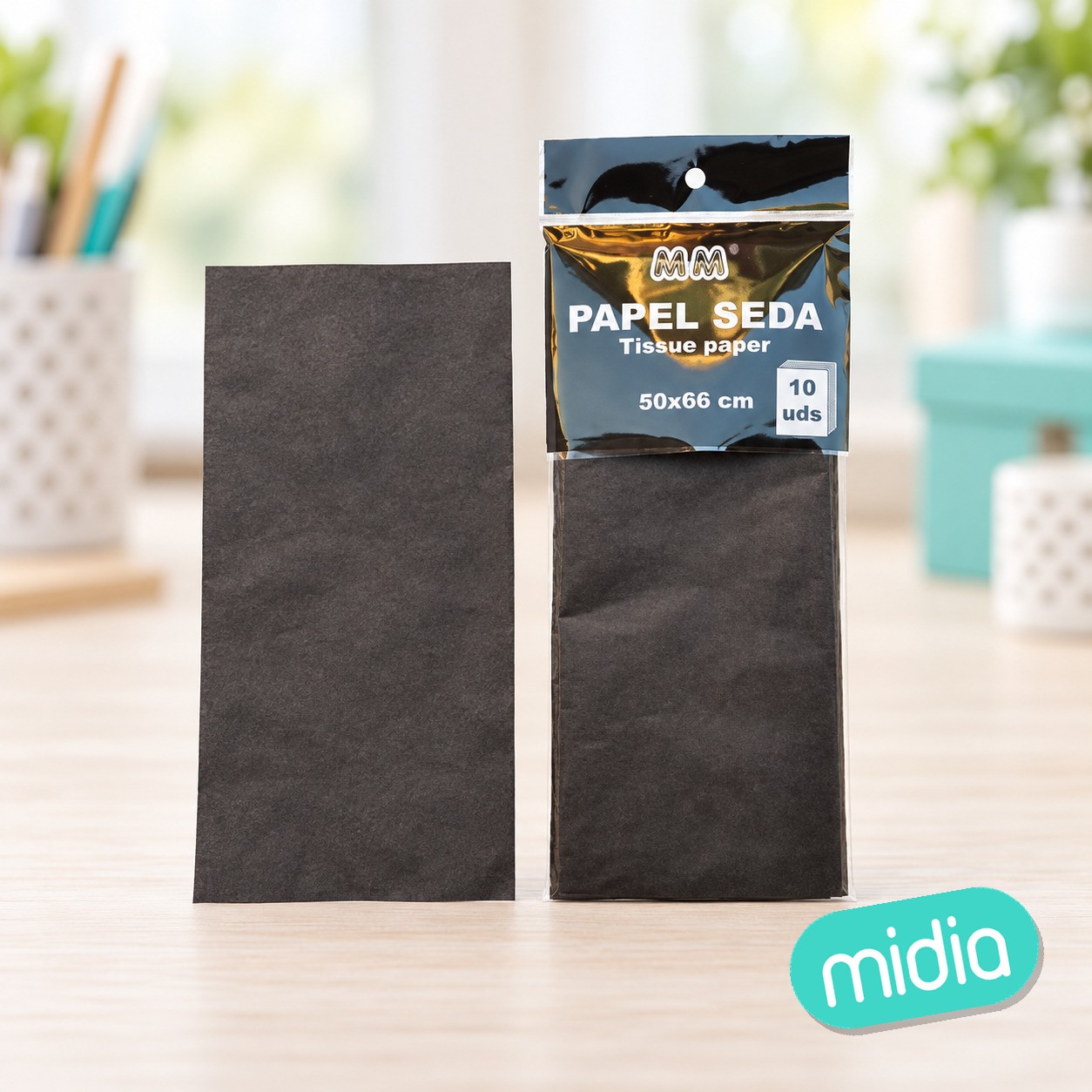 Papel seda-negro