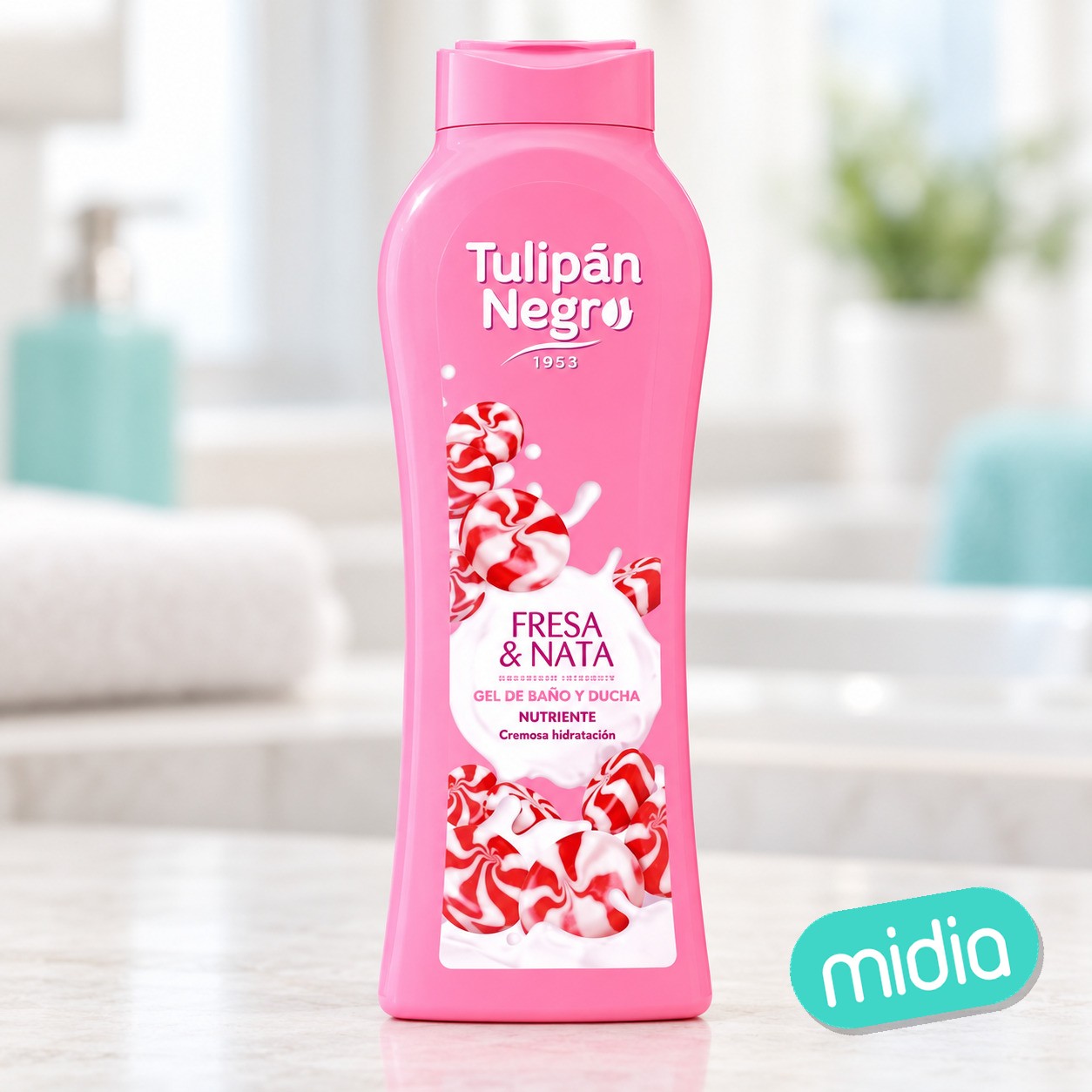 Tulipan negro gel 650ml.fresa y nata