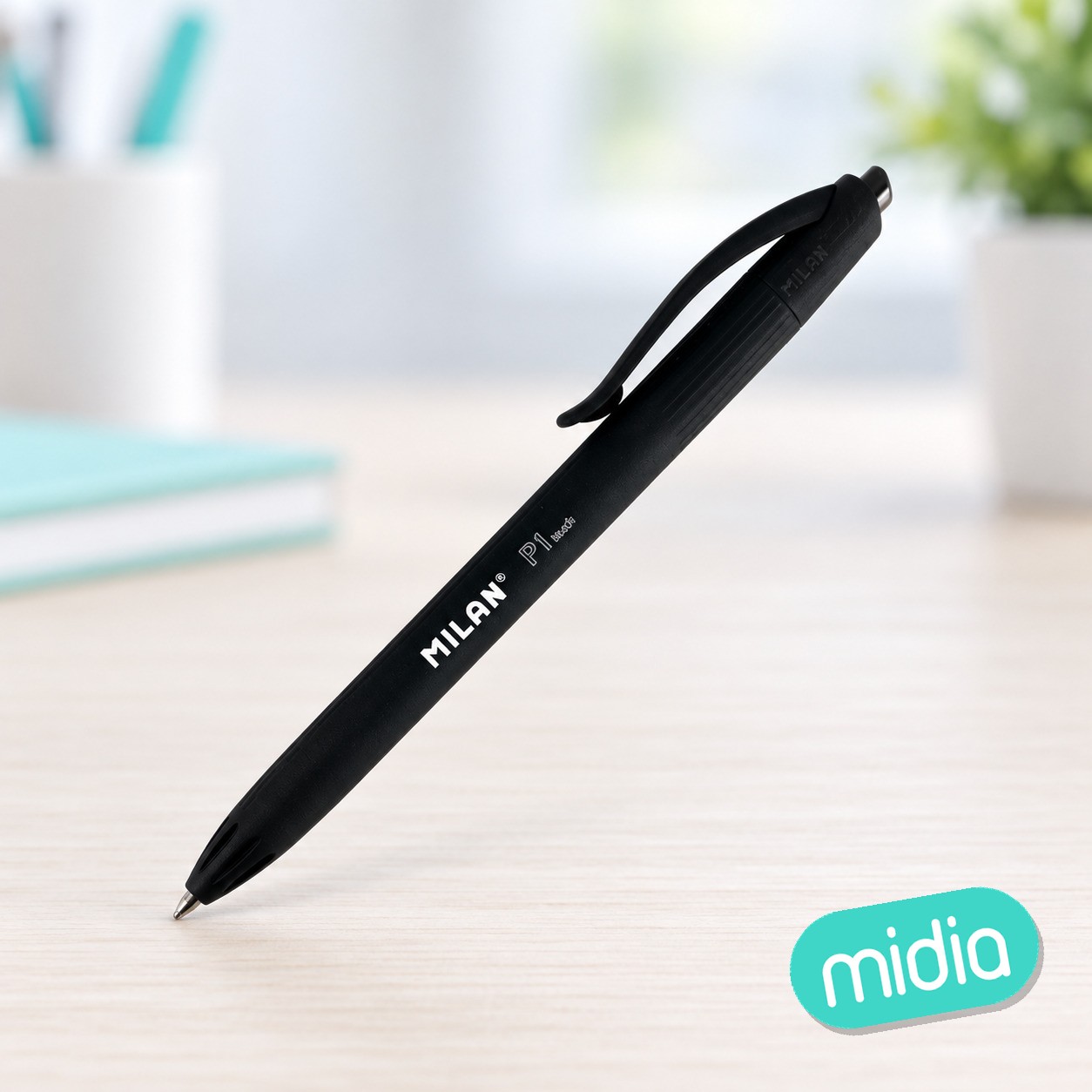 [176511925] Boligrafo Milan P1 Touch Negro