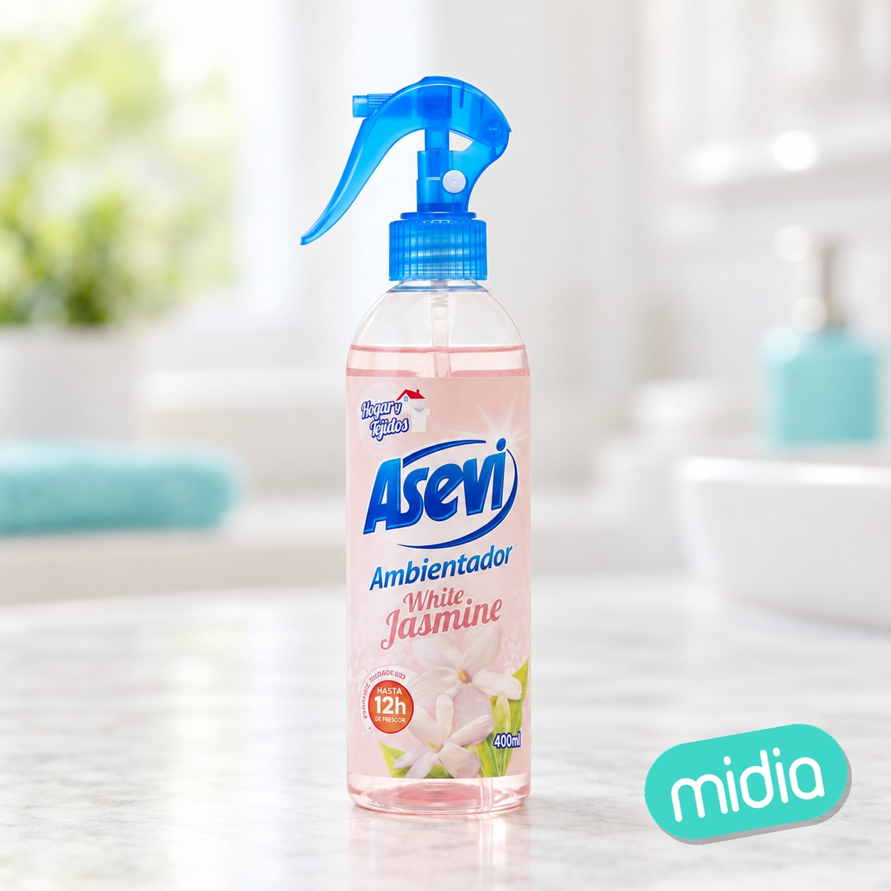 Asevi ambientador 400ml. white jasmine