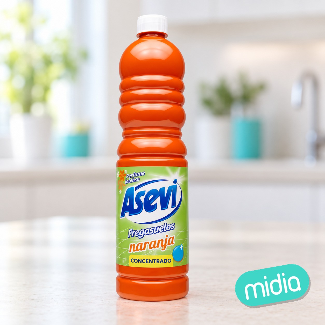 Asevi fregasuelos 1150ml naranja