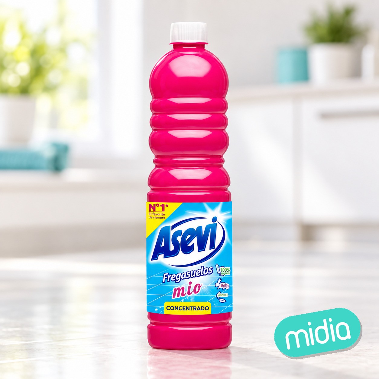 Asevi fregasuelos 1150ml mio rosa