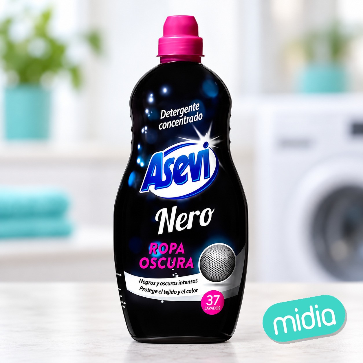 Asevi gel deterg,nero ropa oscura 1500ml.