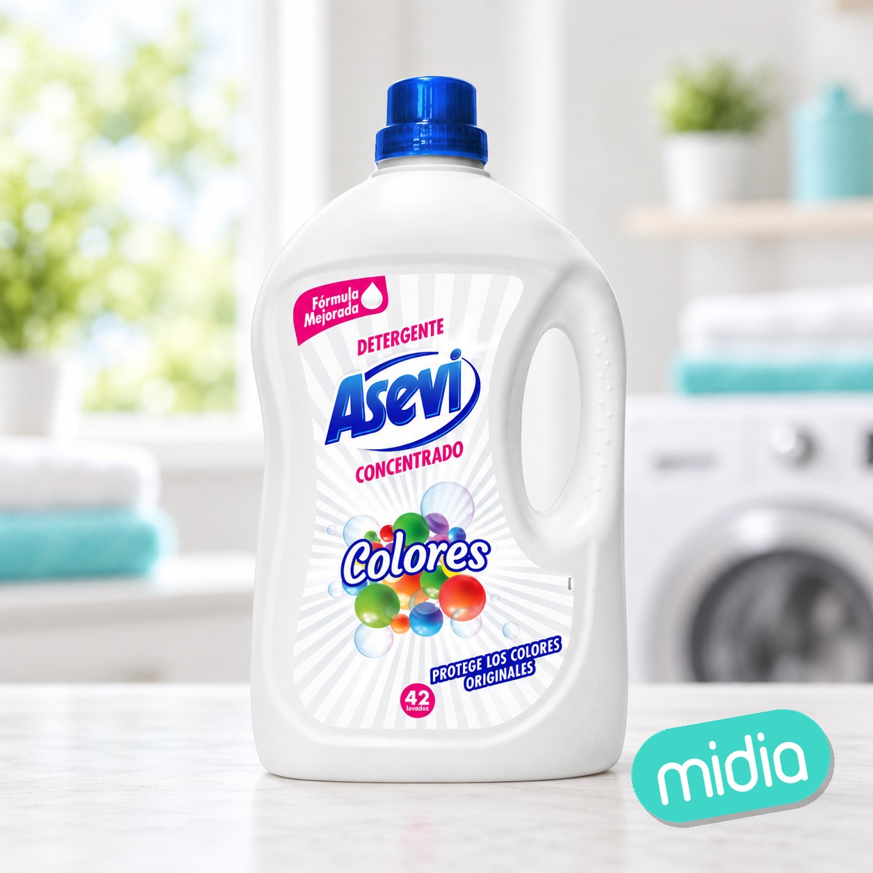 Asevi gel deterg.colores 40+4 dosis