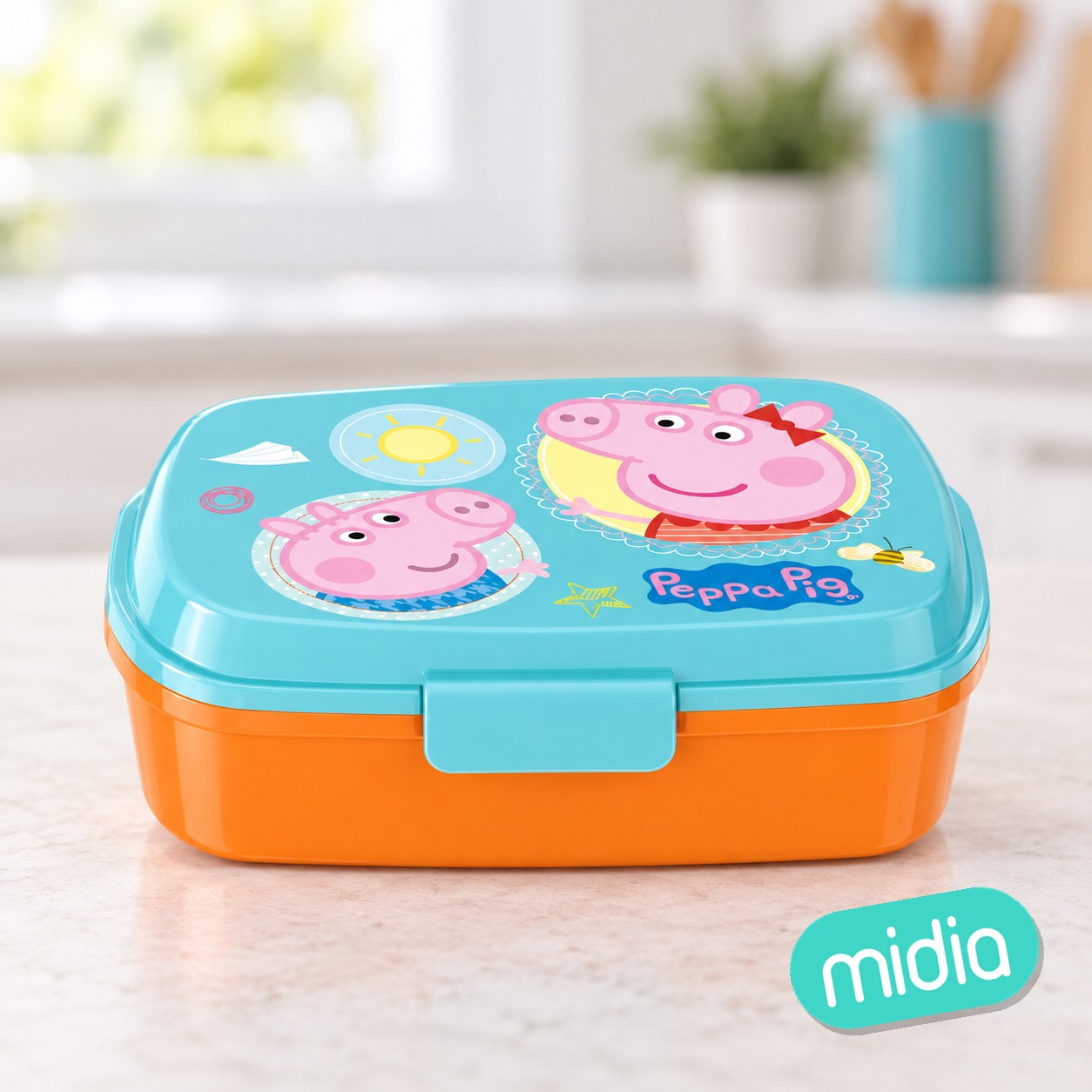Stor sandwichera rectangular peppa pig core