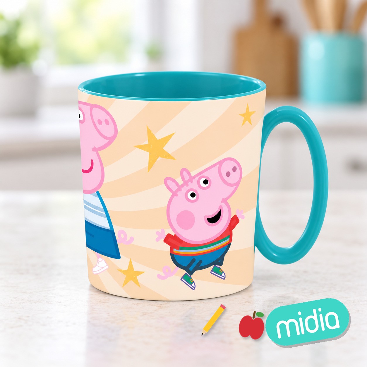 Stor taza micro 390 ml peppa pig kindness counts