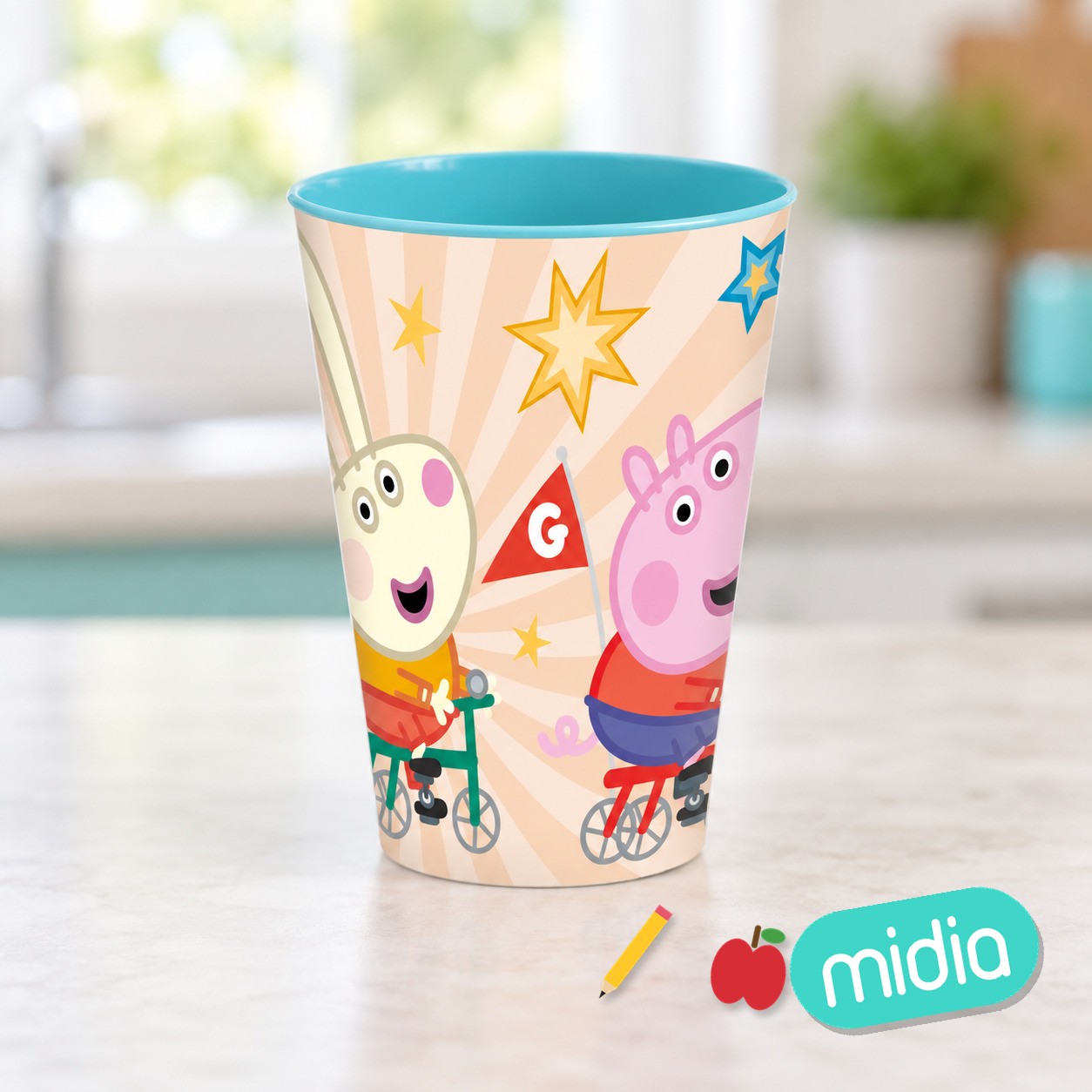 Stor vaso easy grande 430 ml peppa pig kindness counts