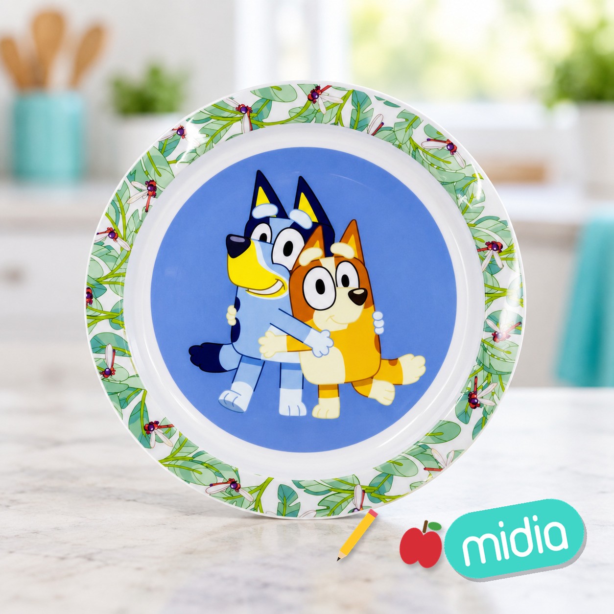 Stor plato micro kids bluey